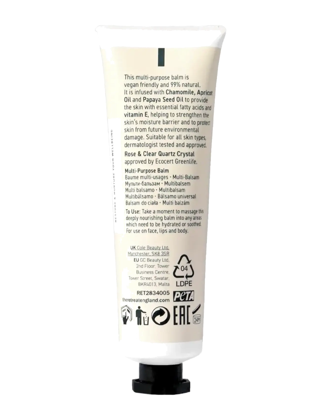 The Retreat - The Retreat RESTORING Multi-Purpose Balm - huulirasvat - 1017 - 2