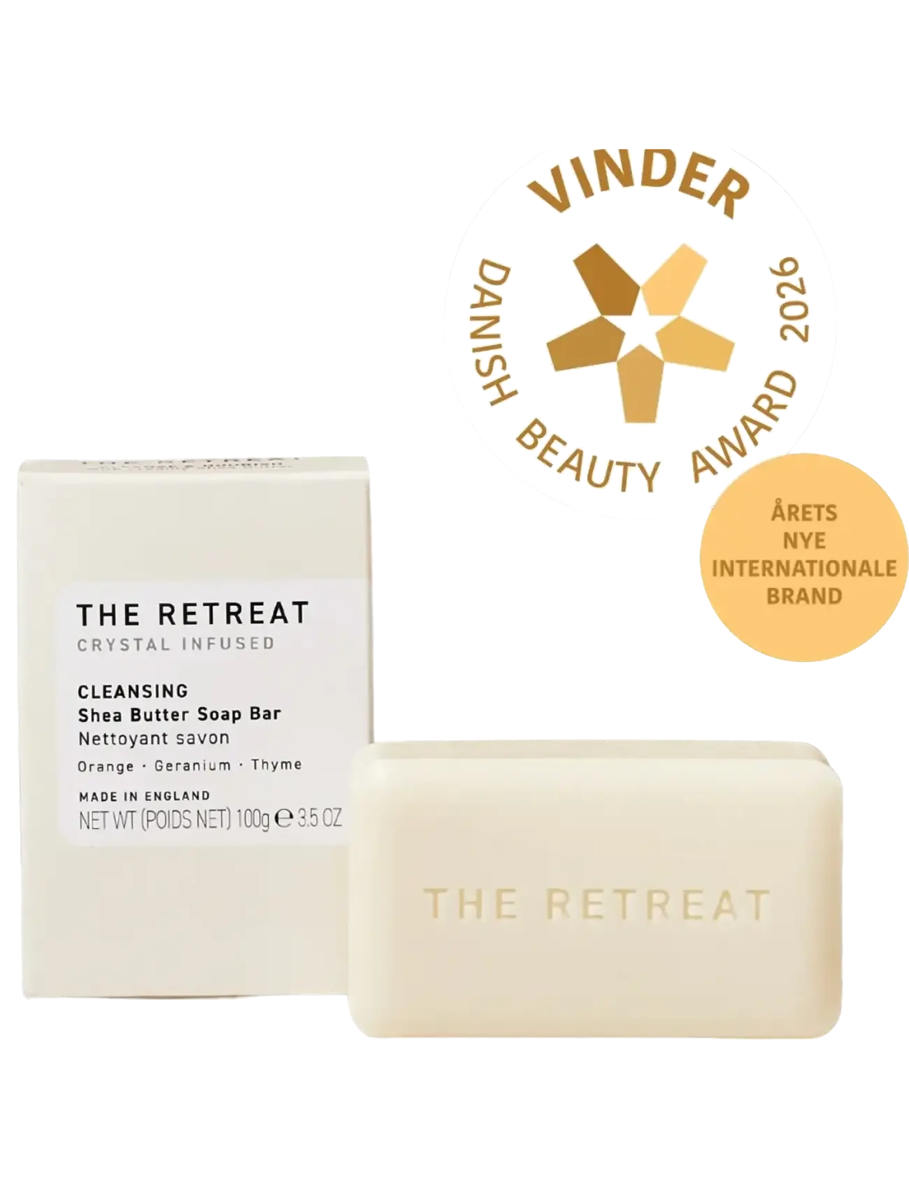 The Retreat Cleansing Shea Butter Soap Bar, Sæbestykke, Str: 100 G