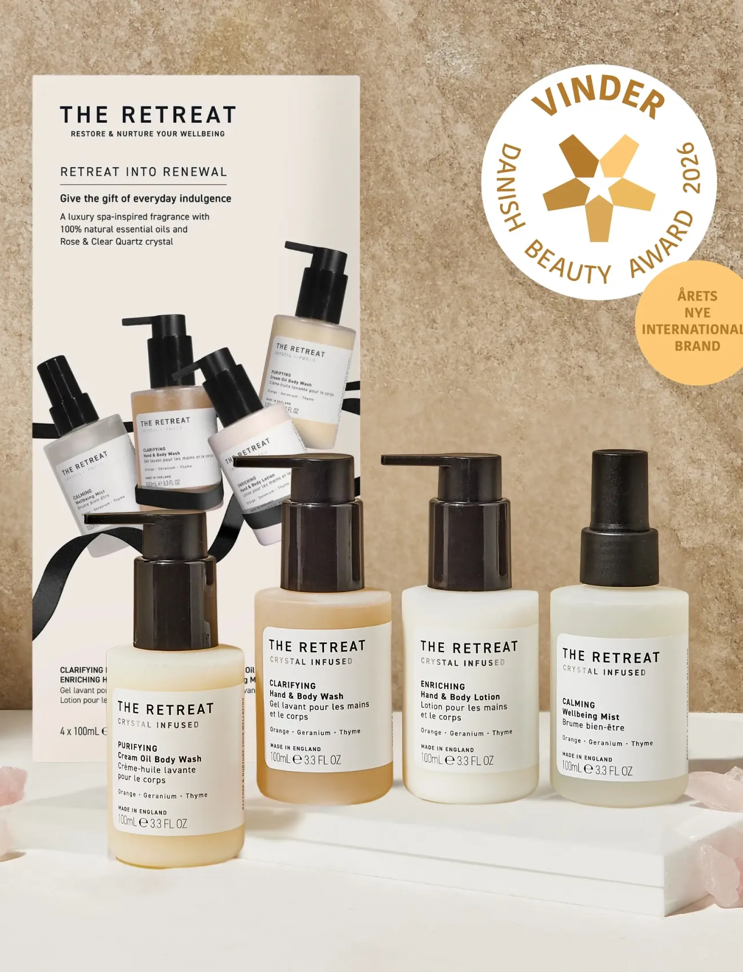 The Retreat The Retreat In To Renewal Discovery Kit, 400 ml, Nude, Kropspleje > Cremer & Lotions & Bodybutter, Dame