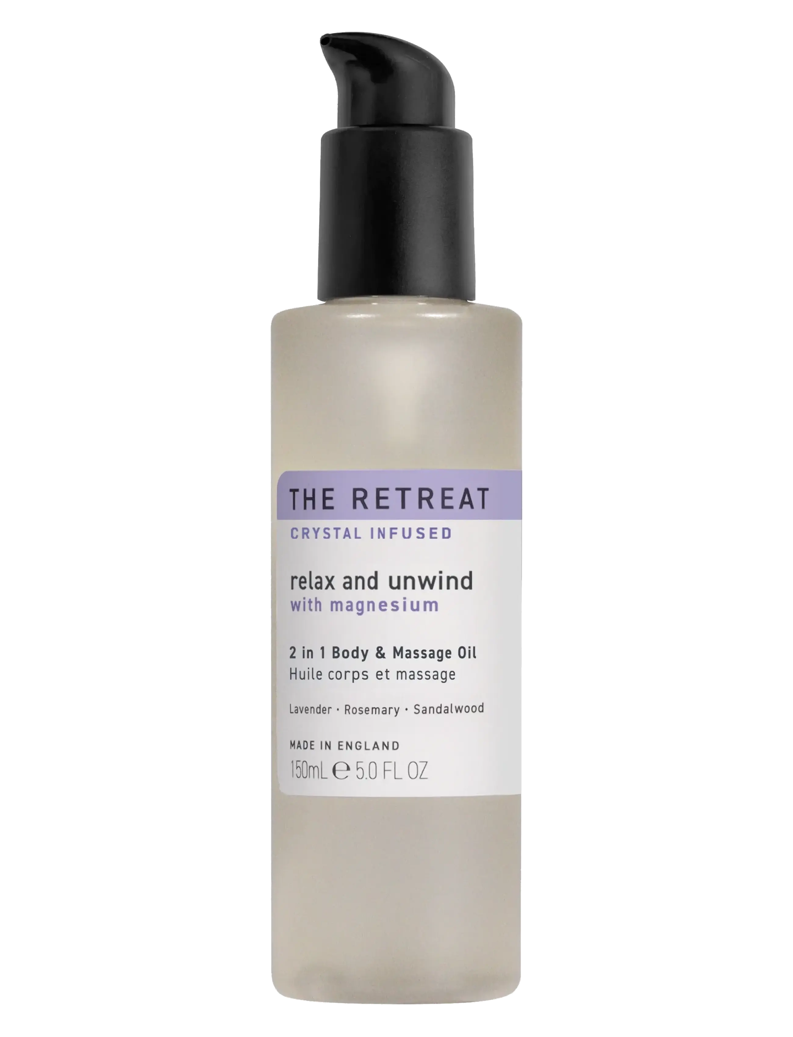 The Retreat Relax and Unwind 2 in 1 Body and Massage Oil - The Retreat - 1017 / clear