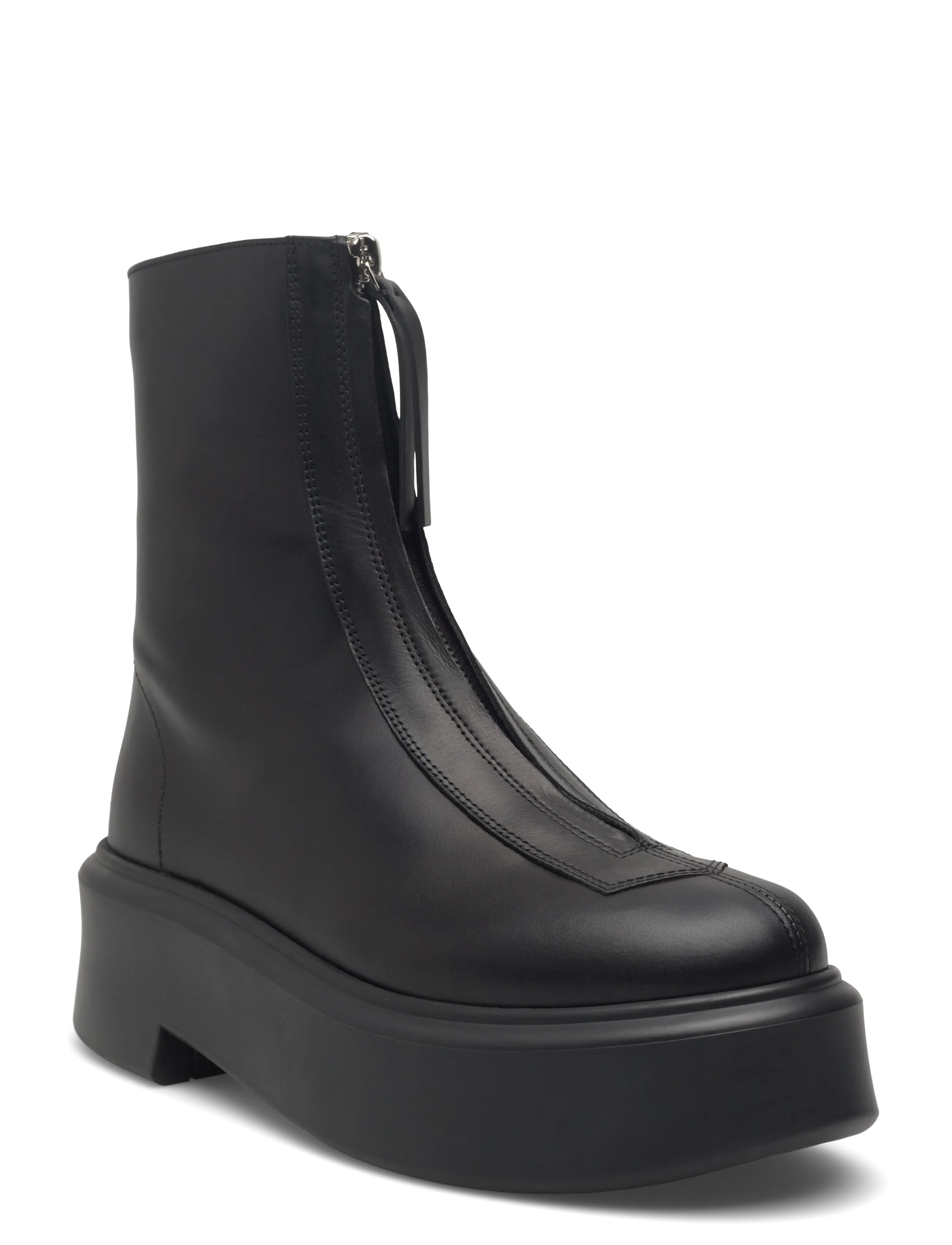 The Row Boots, Kvinder, Platform Ankelstøvler, Sort, Str: 40