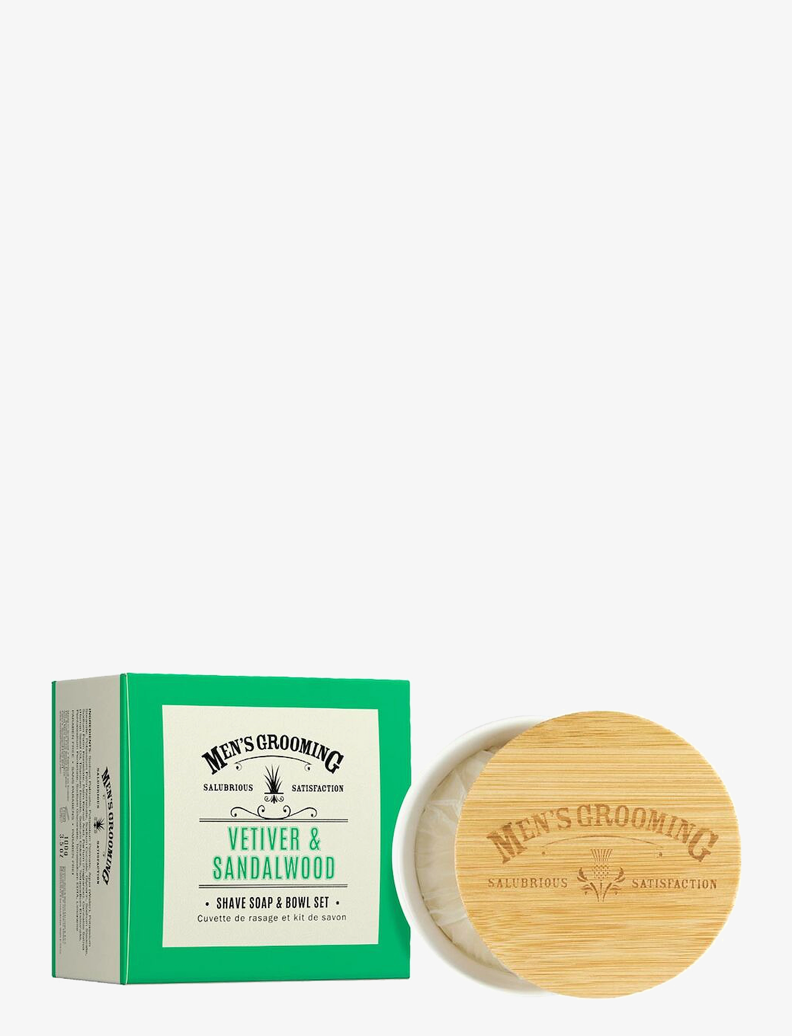 The Scottish Fine Soaps Shave Soap & Bowl Set - Ilutooted meestele - WHITE / clear