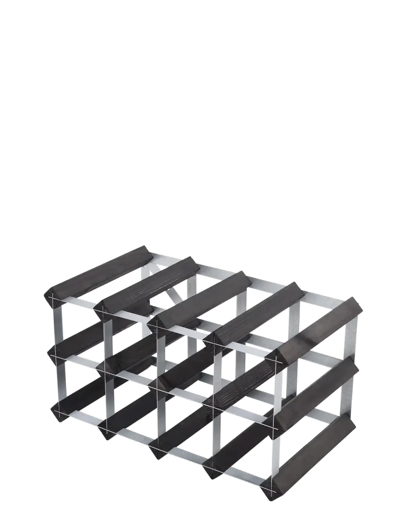 The Swedish Wine Rack Factory - 12 Bottle Self Assembly Kit Black Ash - regale und verwahrung - black ash - 2