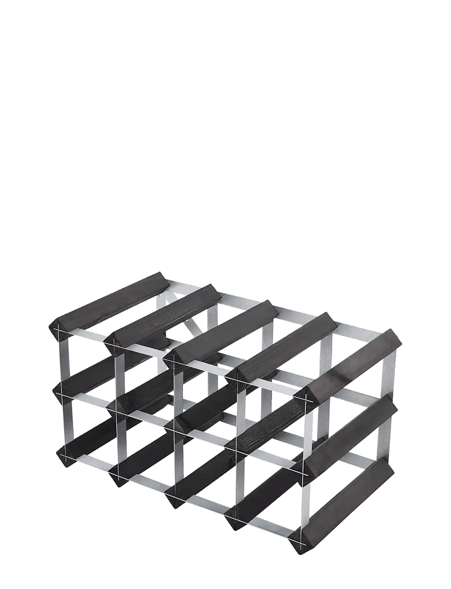 The Swedish Wine Rack Factory - 12 Bottle Self Assembly Kit Black Ash - hoiustamine ja riiulid - black ash - 2
