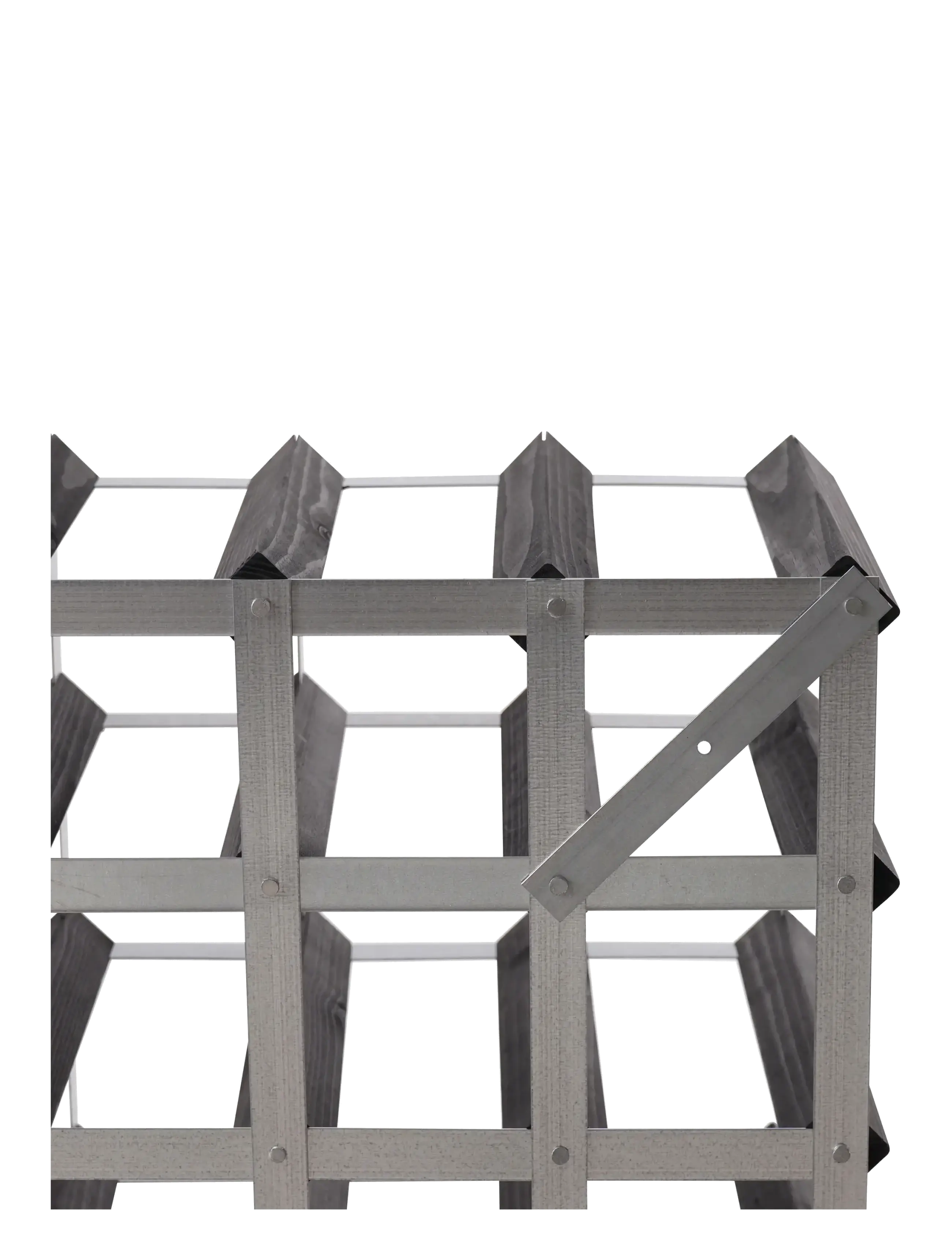 The Swedish Wine Rack Factory - 12 Bottle Self Assembly Kit Black Ash - regale und verwahrung - black ash - 3