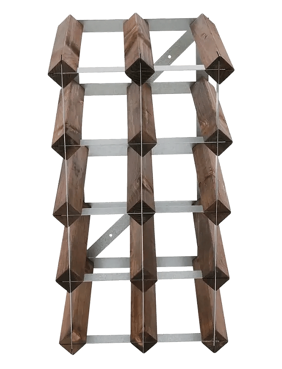 The Swedish Wine Rack Factory - 12 Bottle Self Assembly Kit Dark Wood - hoiustamine ja riiulid - dark wood - 0