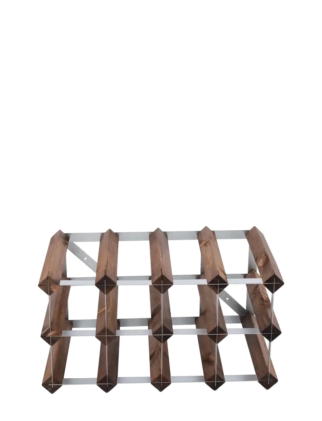 The Swedish Wine Rack Factory - 12 Bottle Self Assembly Kit Dark Wood - regale und verwahrung - dark wood - 2