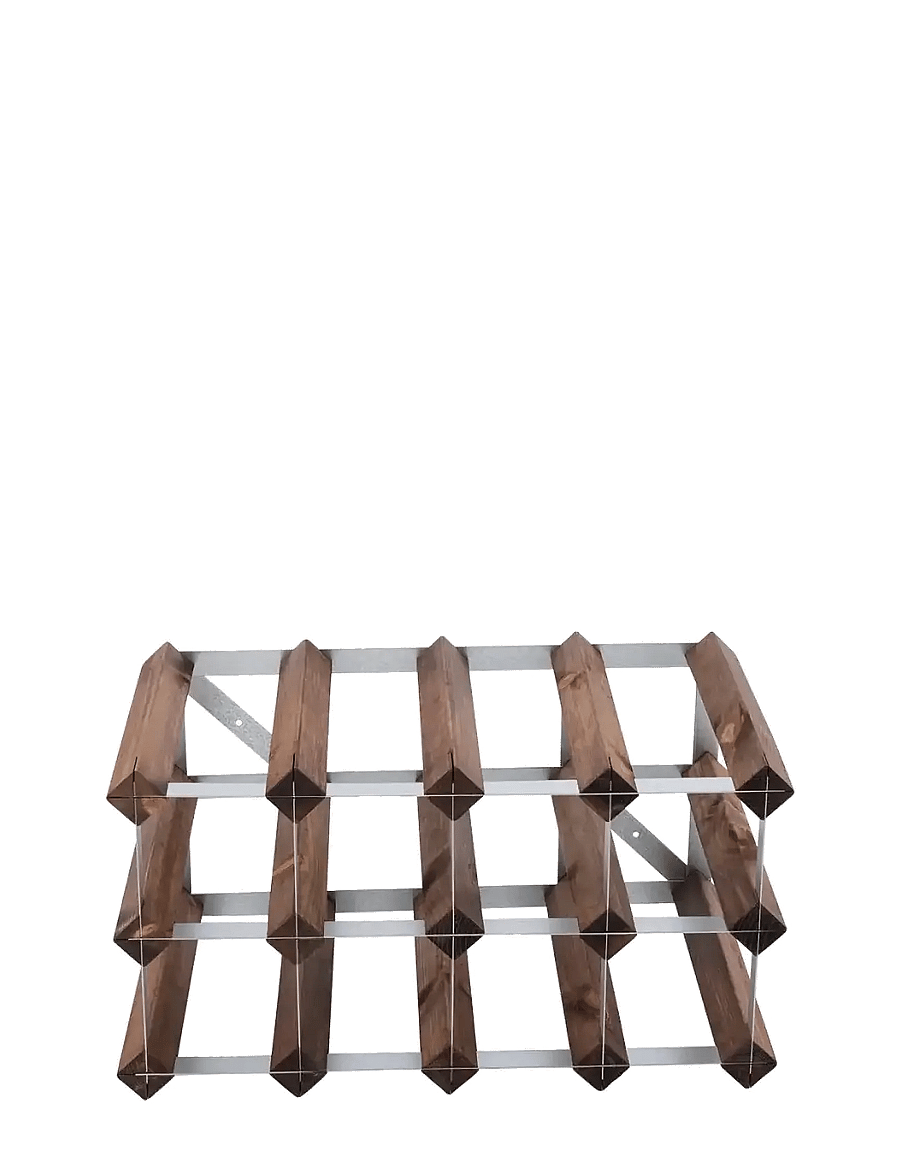The Swedish Wine Rack Factory - 12 Bottle Self Assembly Kit Dark Wood - hoiustamine ja riiulid - dark wood - 2