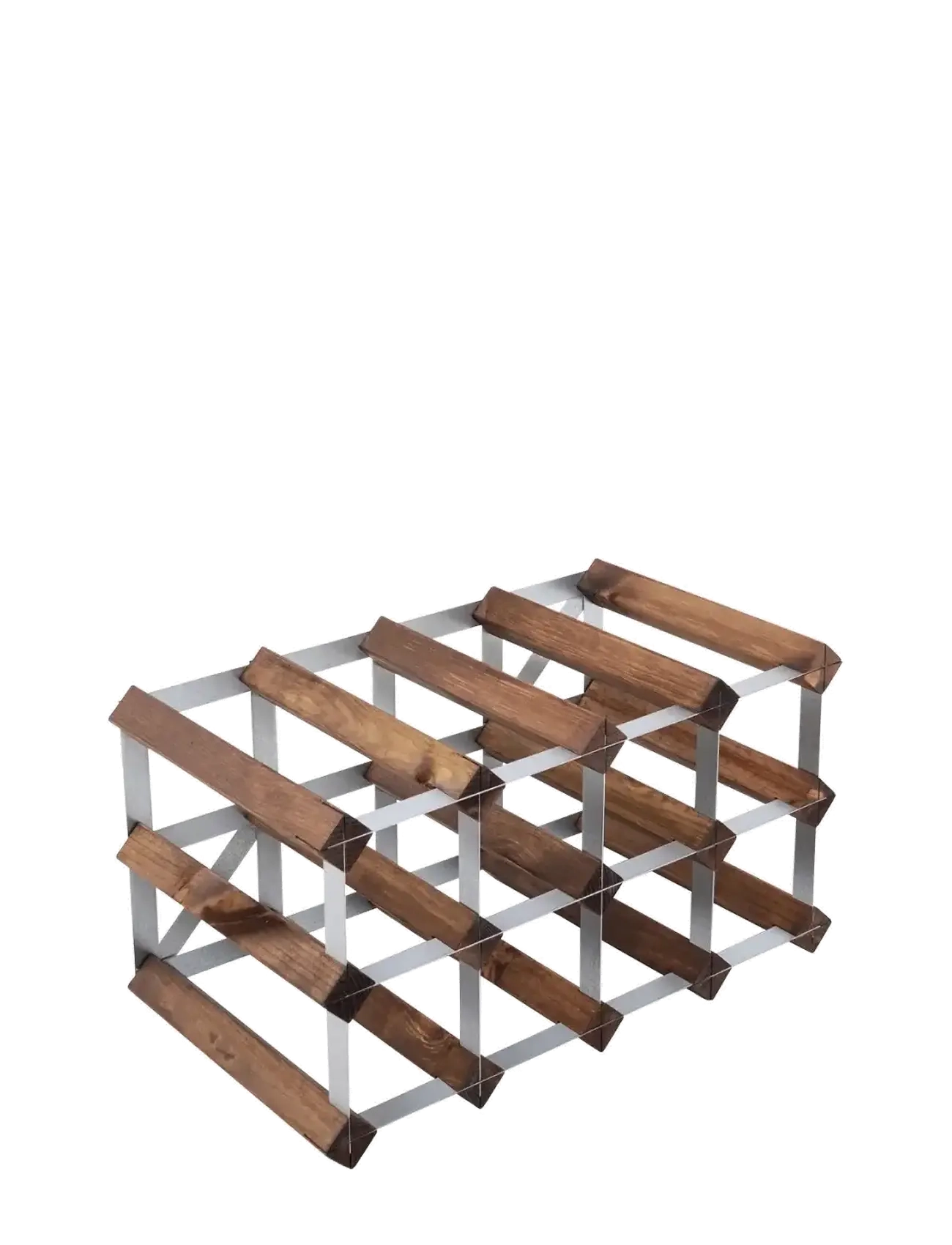 The Swedish Wine Rack Factory - 12 Bottle Self Assembly Kit Dark Wood - regale und verwahrung - dark wood - 3