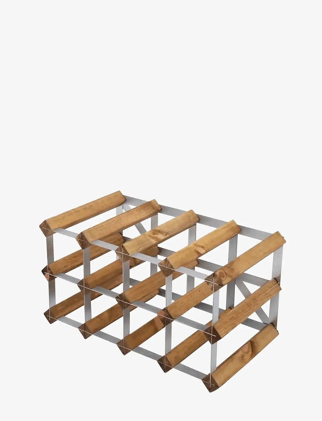 The Swedish Wine Rack Factory - 12 Bottle Self Assembly Kit Light Wood - hoiustamine ja riiulid - light wood - 1