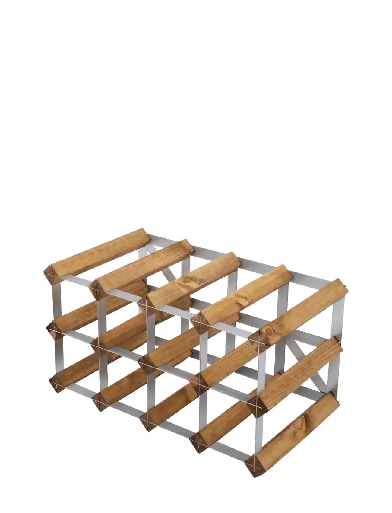 The Swedish Wine Rack Factory 12 Bottle Self Assembly Kit Light Wood - Möbler - LIGHT WOOD / multi