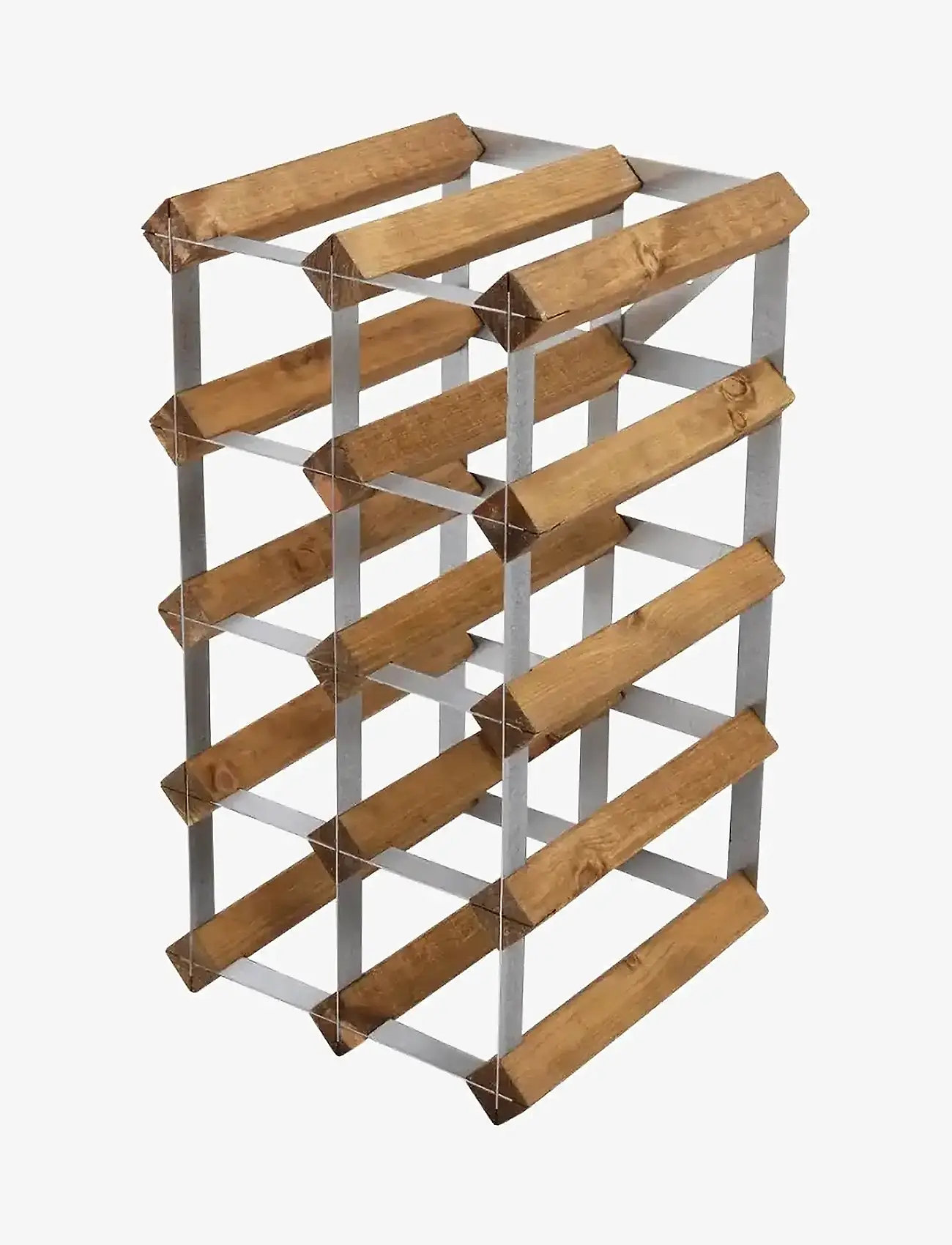 The Swedish Wine Rack Factory - 12 Bottle Self Assembly Kit Light Wood - hoiustamine ja riiulid - light wood - 2
