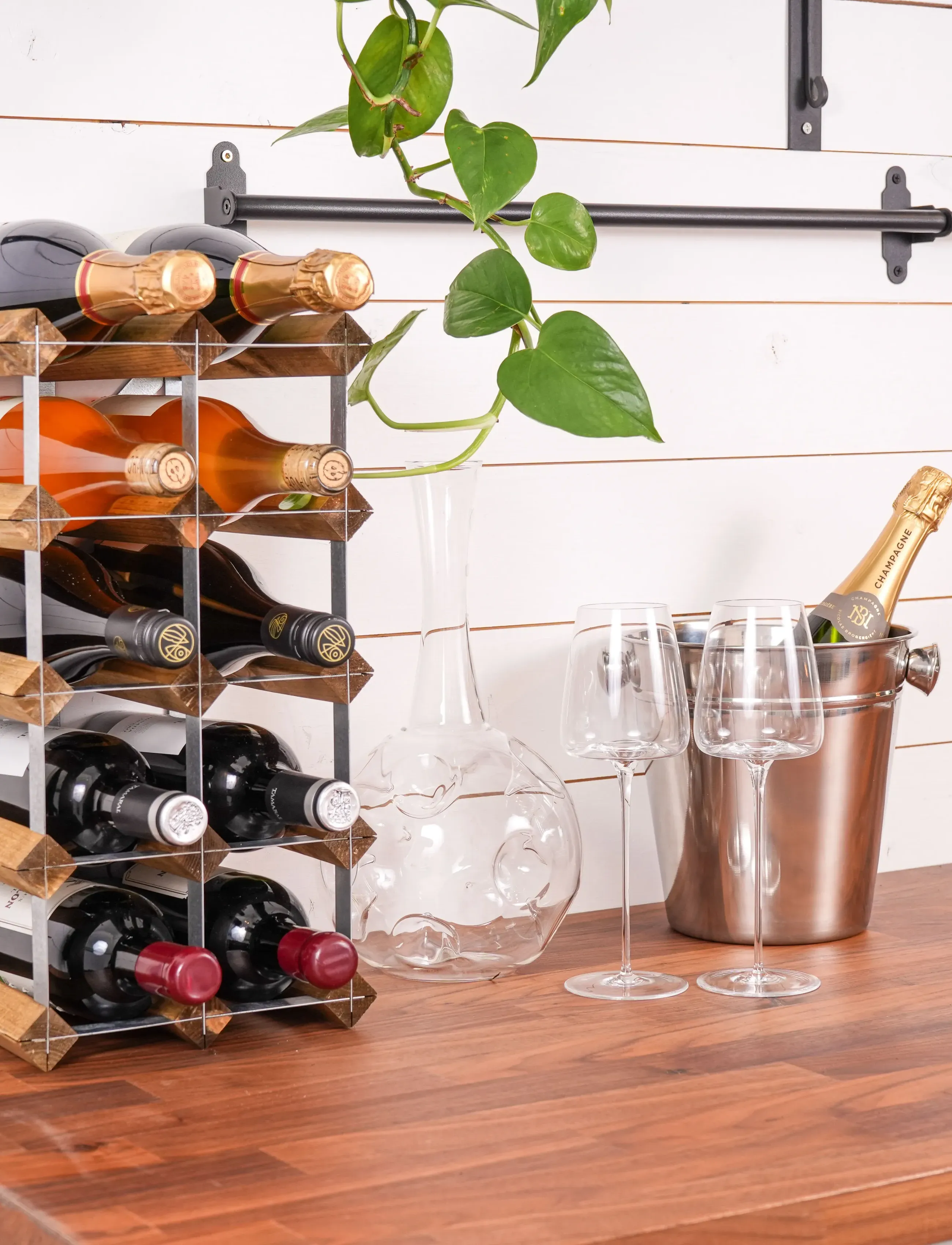 The Swedish Wine Rack Factory 12 Flasker Selvmonteringssæt Lyst Træ, One Size, Furniture, Mehrfarbig/gemustert - Shelves, Homeware