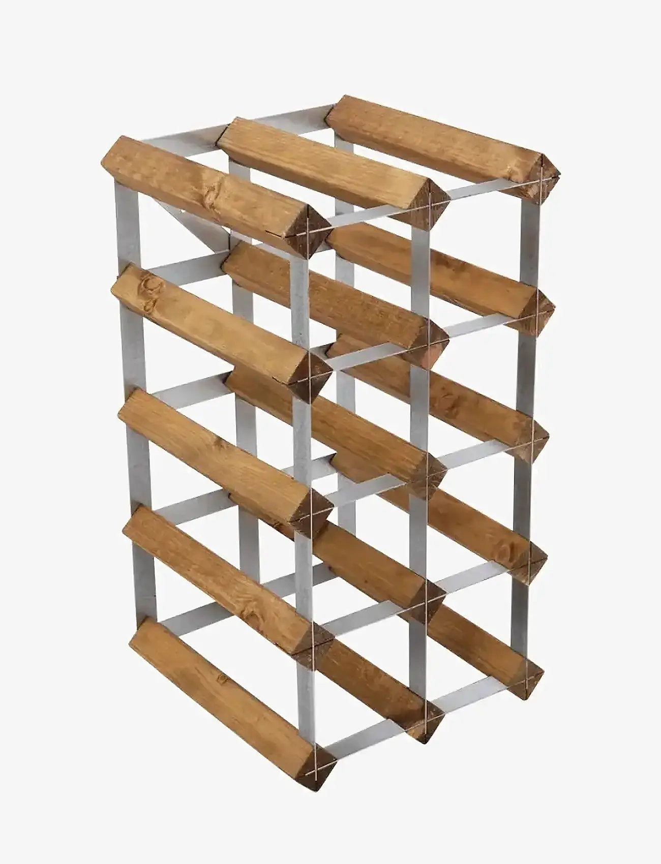 The Swedish Wine Rack Factory - 12 Bottle Self Assembly Kit Light Wood - hoiustamine ja riiulid - light wood - 3