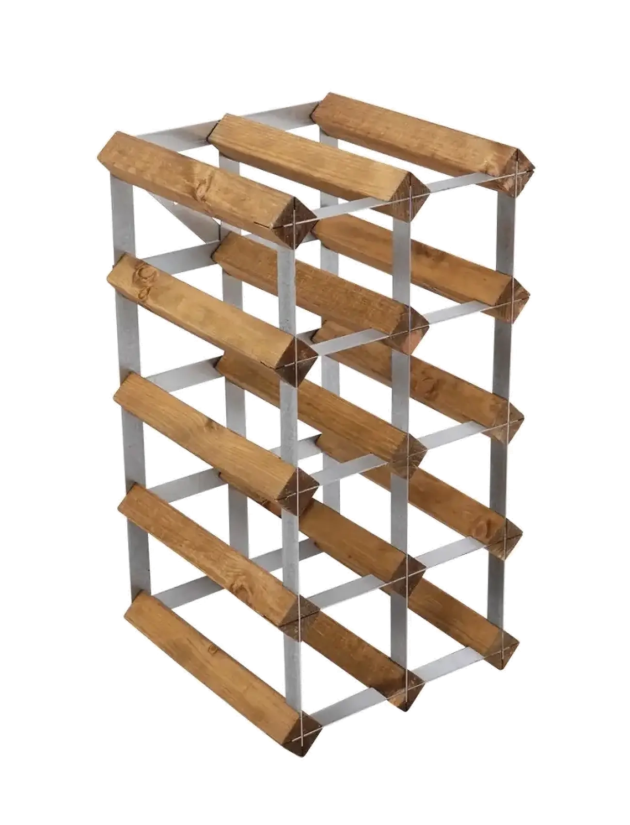 The Swedish Wine Rack Factory - 12 Bottle Self Assembly Kit Light Wood - etagères et rangements - light wood - 3