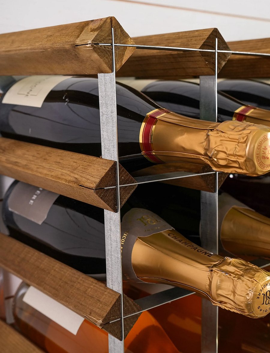 The Swedish Wine Rack Factory - 12 Bottle Self Assembly Kit Light Wood - regale und verwahrung - light wood - 5