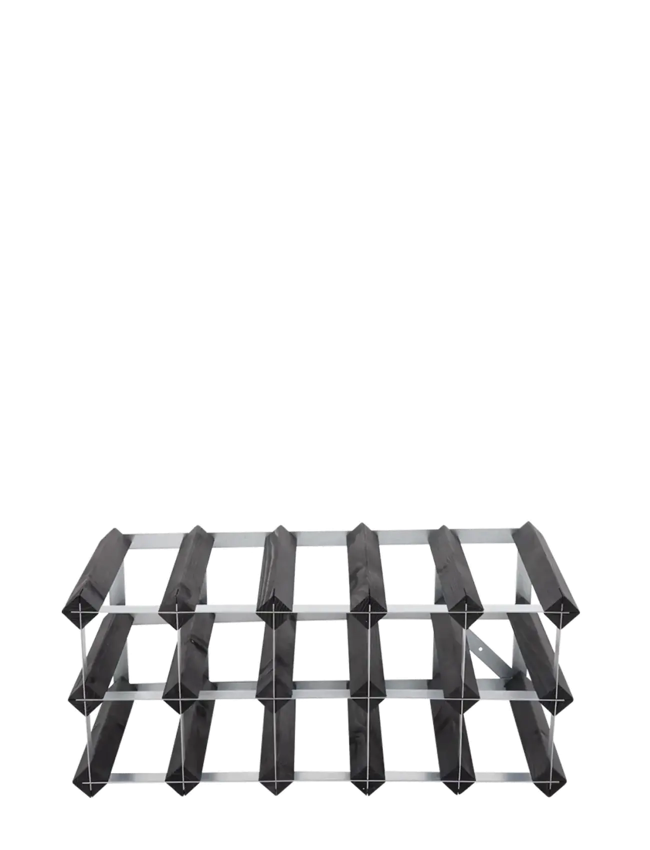 The Swedish Wine Rack Factory 15 Bottle Self Assembly Kit Black Ash - The Swedish Wine Rack Factory - BLACK ASH / black