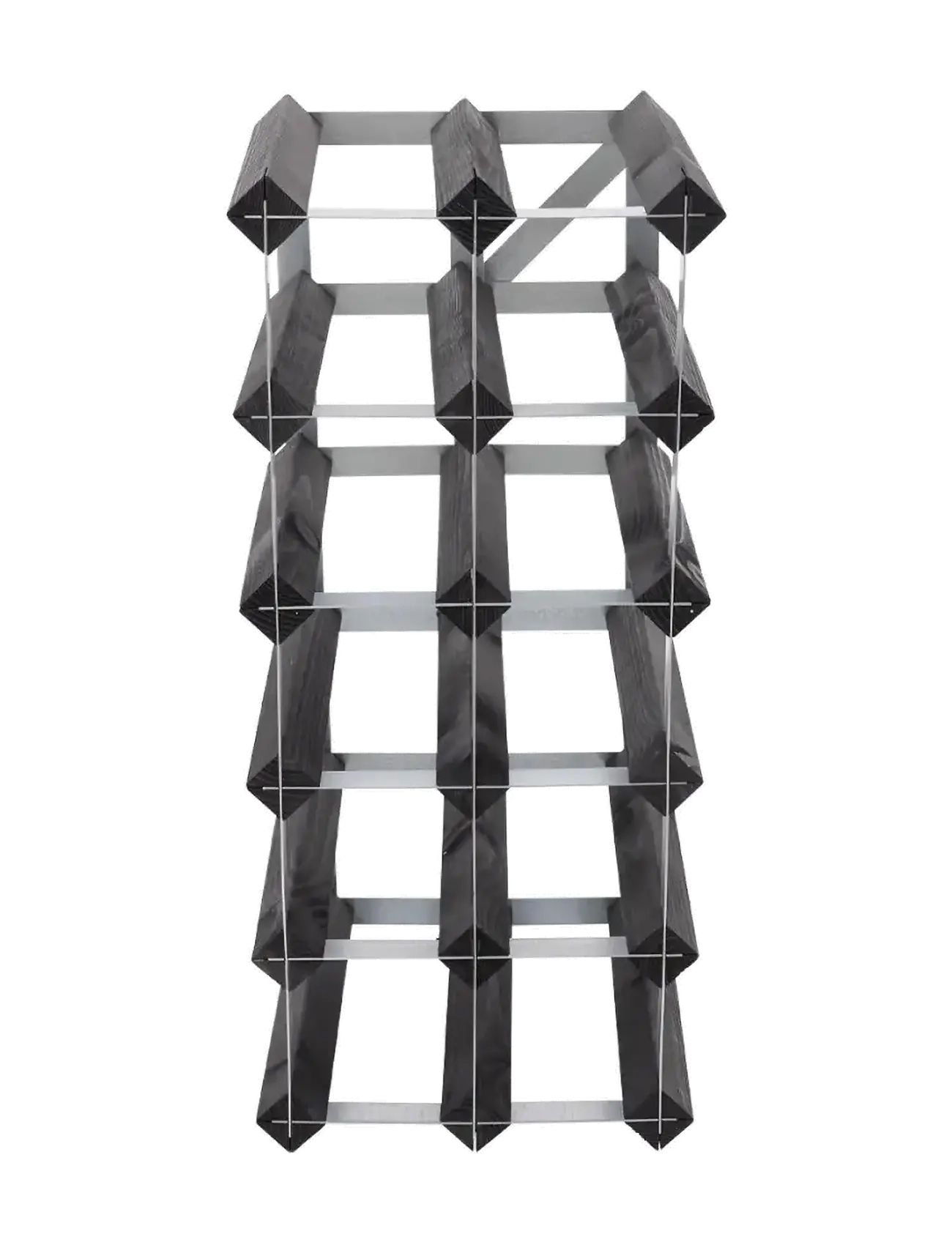 The Swedish Wine Rack Factory - 15 Bottle Self Assembly Kit Black Ash - hyllor - black ash - 2