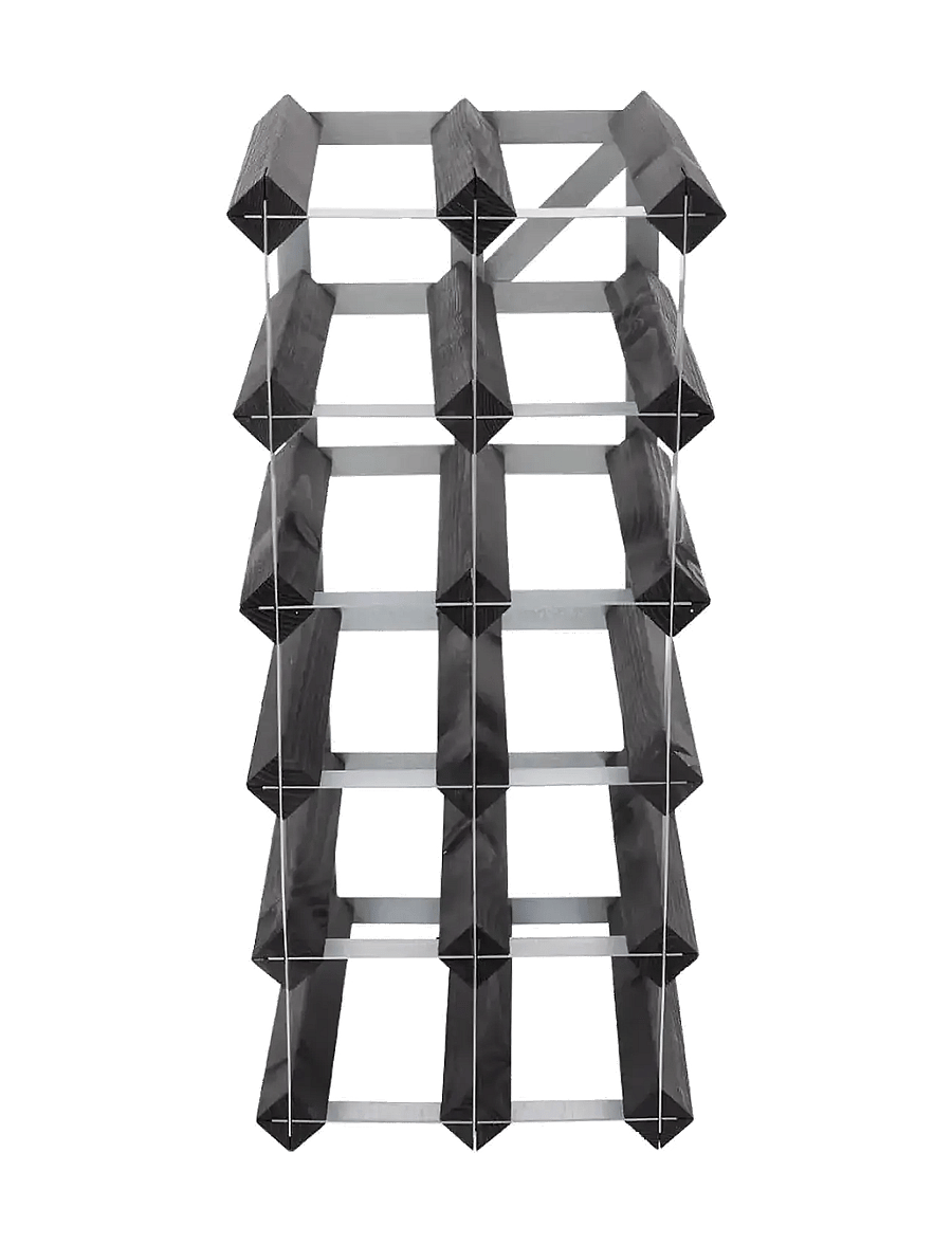 The Swedish Wine Rack Factory - 15 Bottle Self Assembly Kit Black Ash - osta hinna alusel - black ash - 2