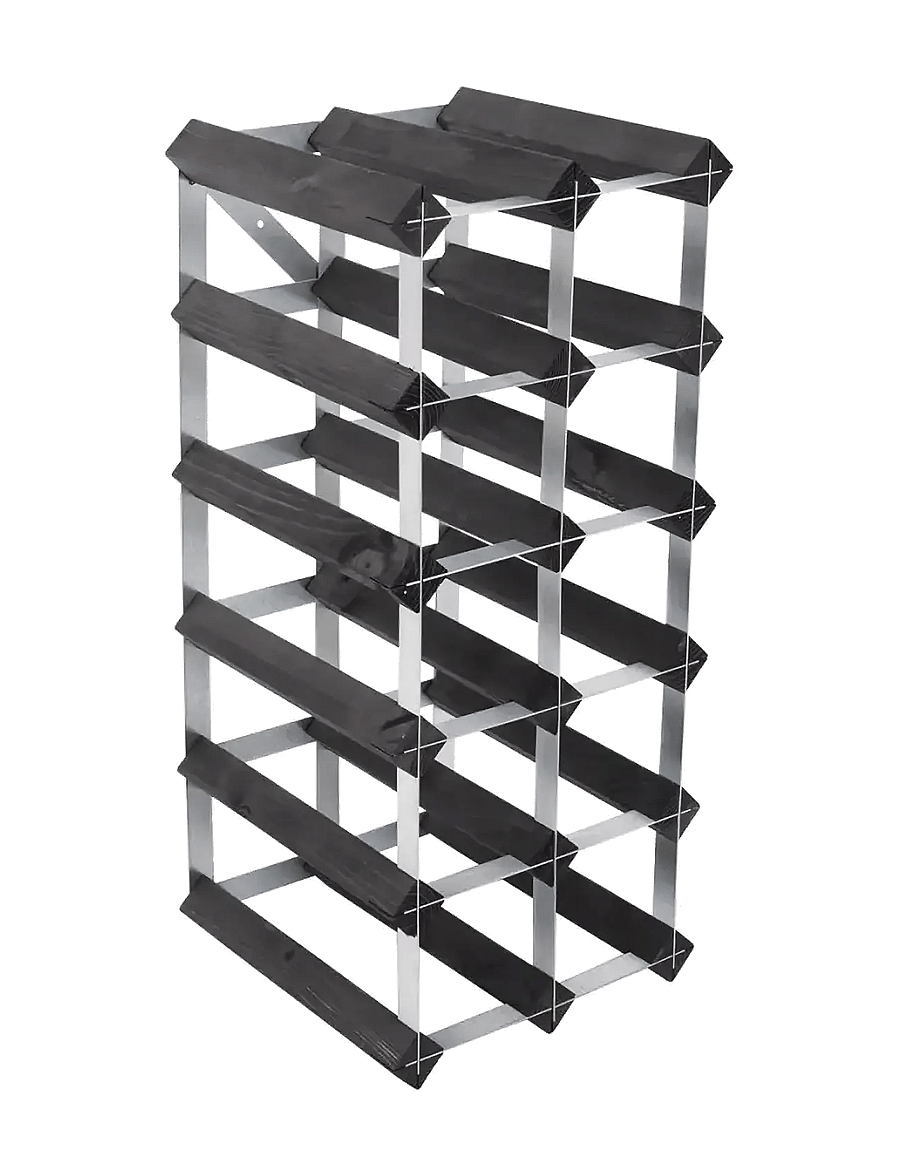 The Swedish Wine Rack Factory - 15 Bottle Self Assembly Kit Black Ash - osta hinna alusel - black ash - 3