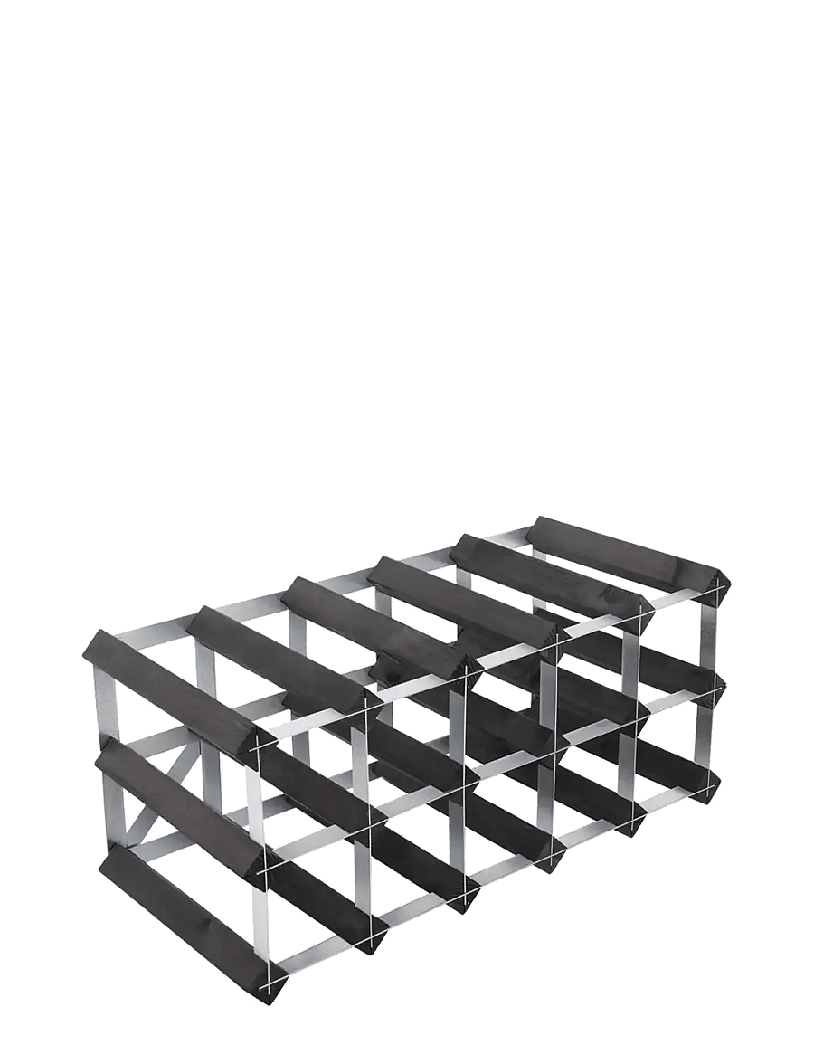The Swedish Wine Rack Factory - 15 Bottle Self Assembly Kit Black Ash - osta hinna alusel - black ash - 5