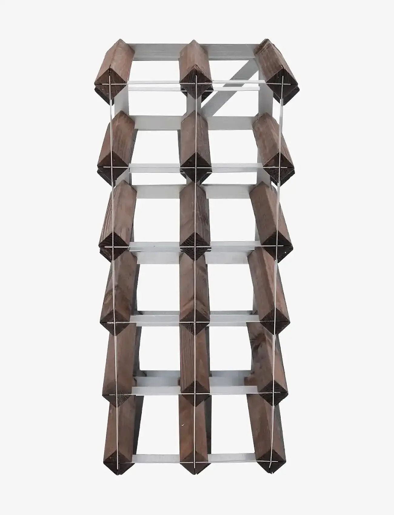 The Swedish Wine Rack Factory - 15 Bottle Self Assembly Kit Dark Wood - hyllor - dark wood - 2