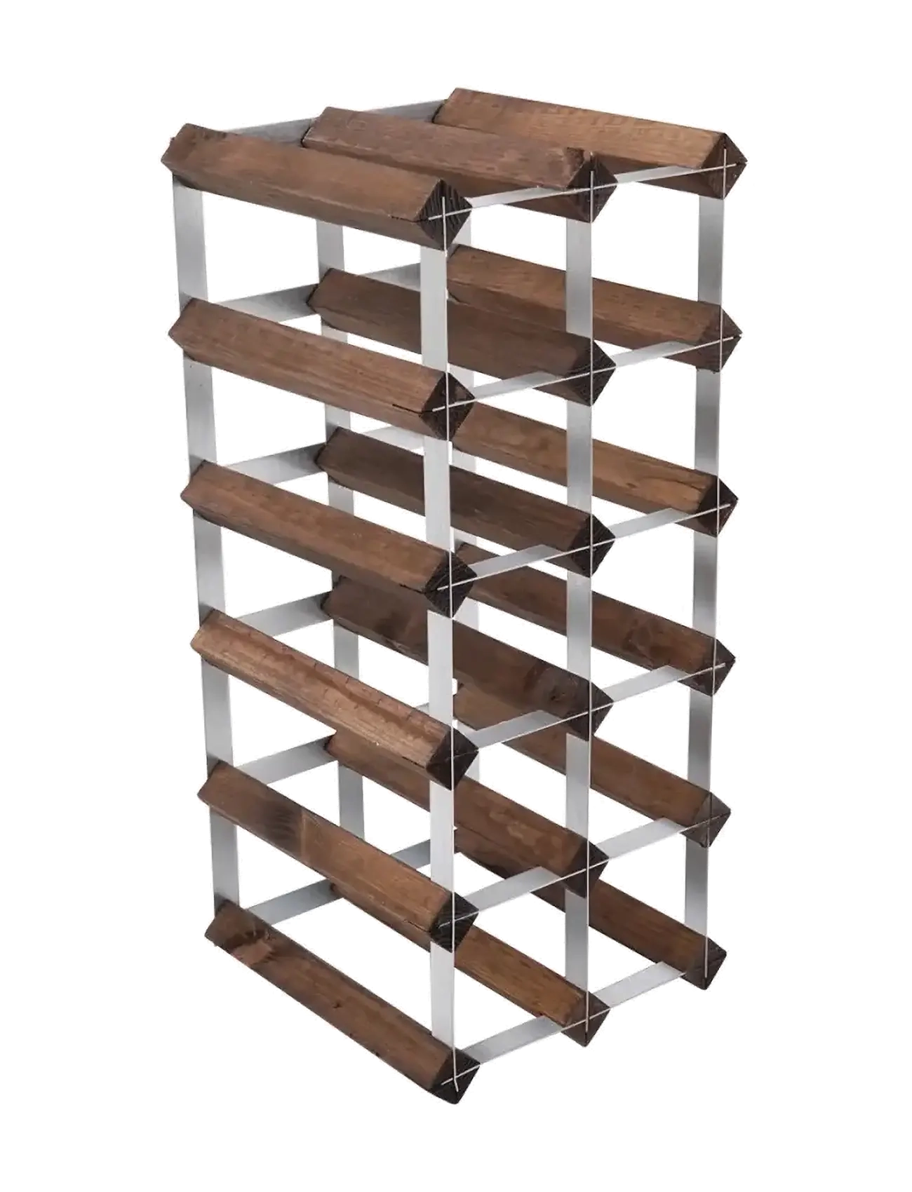 The Swedish Wine Rack Factory - Samlingsset med 15 flaskor i mörkt trä - köp efter pris - dark wood - 3