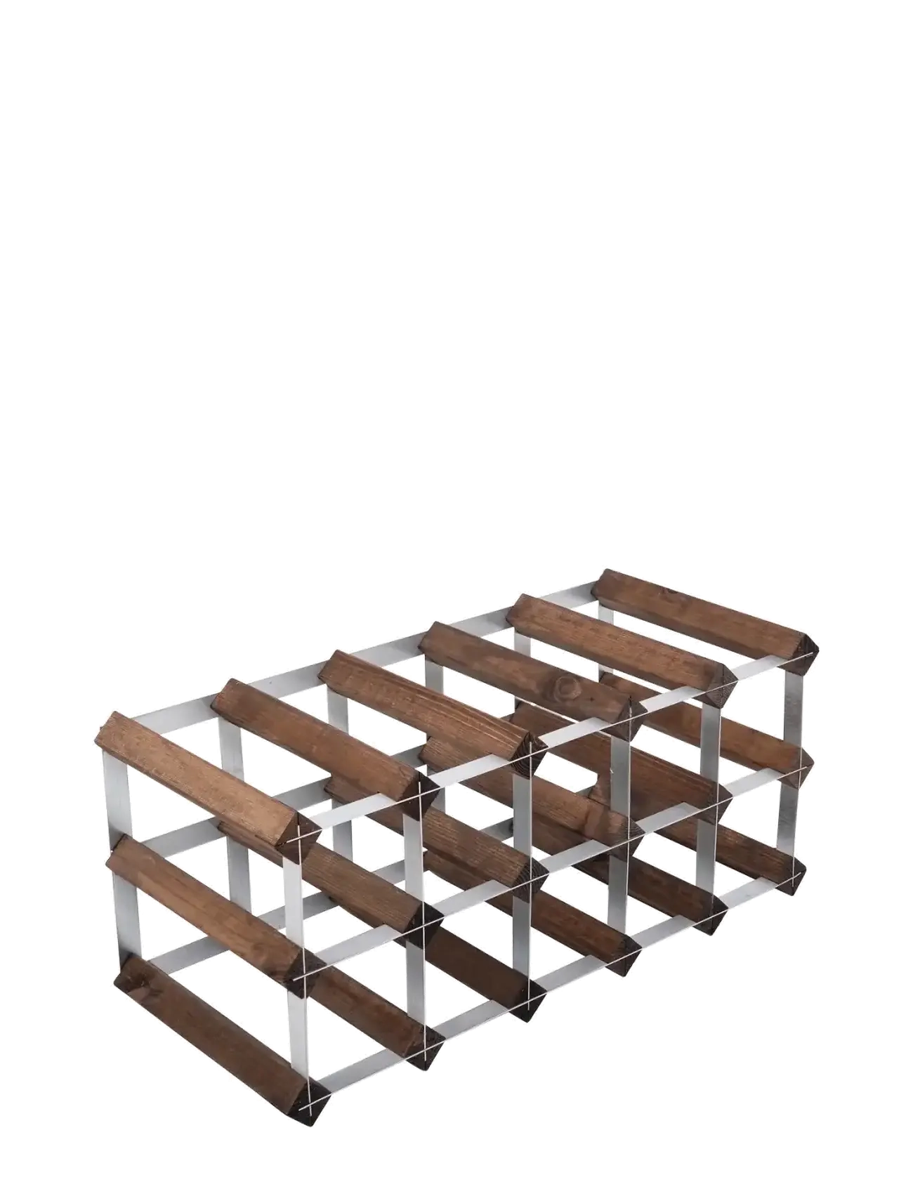 The Swedish Wine Rack Factory - 15 Bottle Self Assembly Kit Dark Wood - hylder - dark wood - 3