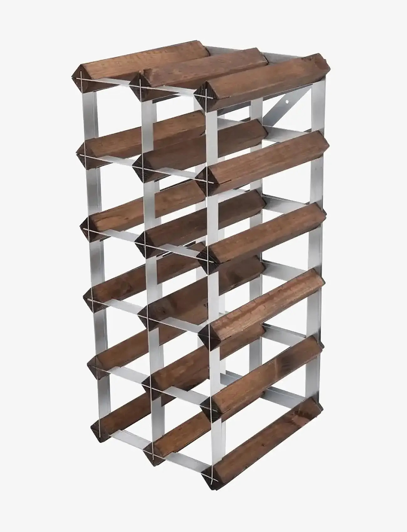 The Swedish Wine Rack Factory - 15 Bottle Self Assembly Kit Dark Wood - hyllor - dark wood - 4