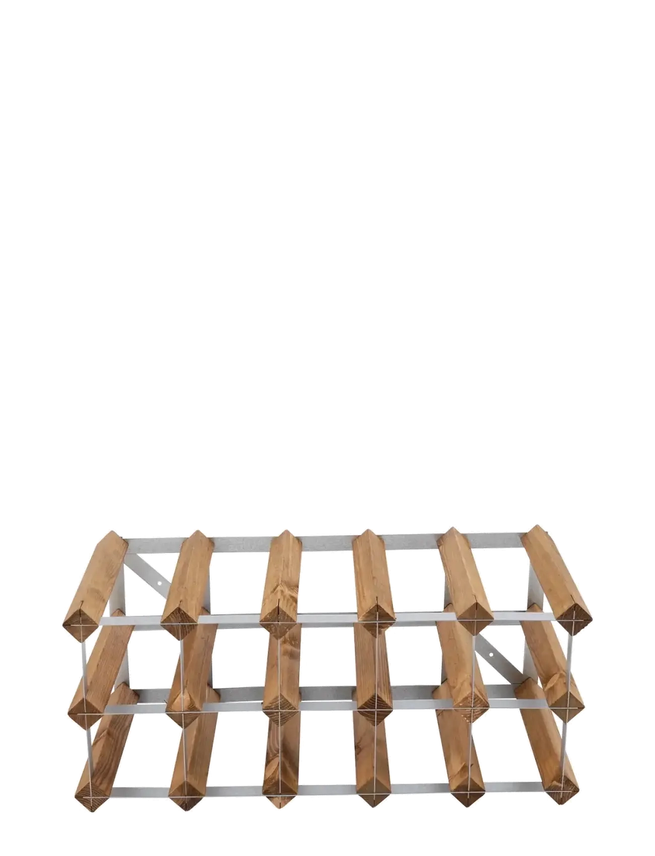 The Swedish Wine Rack Factory 15 Bottle Self Assembly Kit Light Wood - Mööbel - LIGHT WOOD / multi