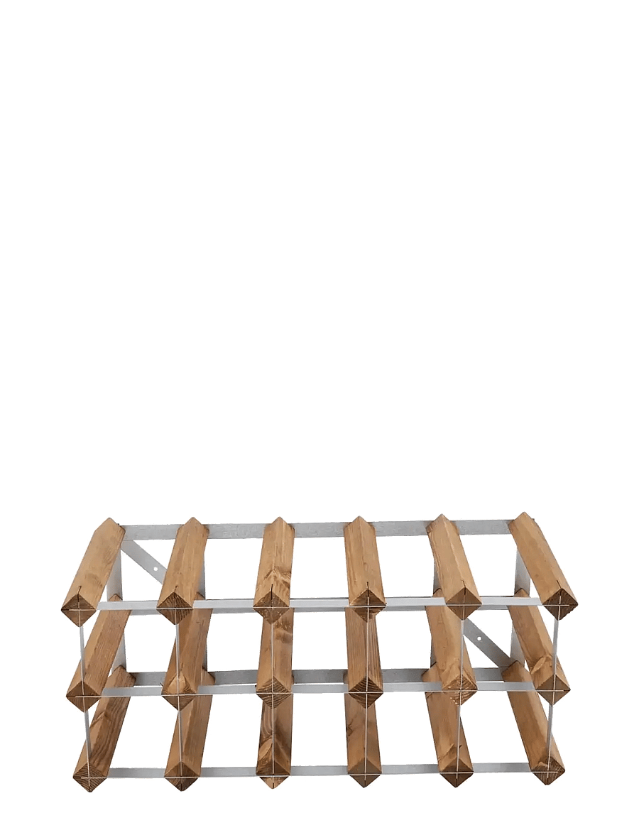 The Swedish Wine Rack Factory - 15 Bottle Self Assembly Kit Light Wood - osta hinna alusel - light wood - 0