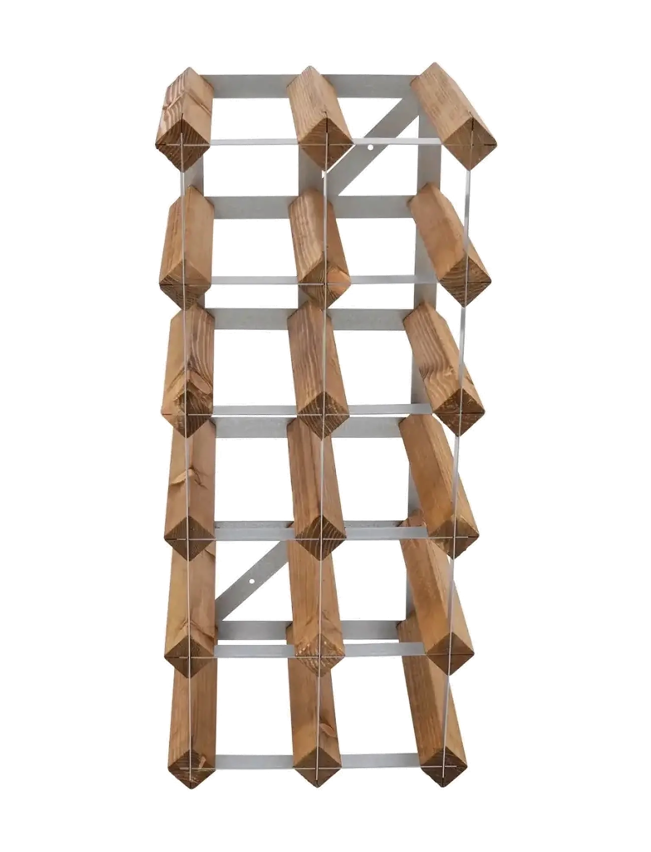 The Swedish Wine Rack Factory - 15 Bottle Self Assembly Kit Light Wood - shop by price - light wood - 1