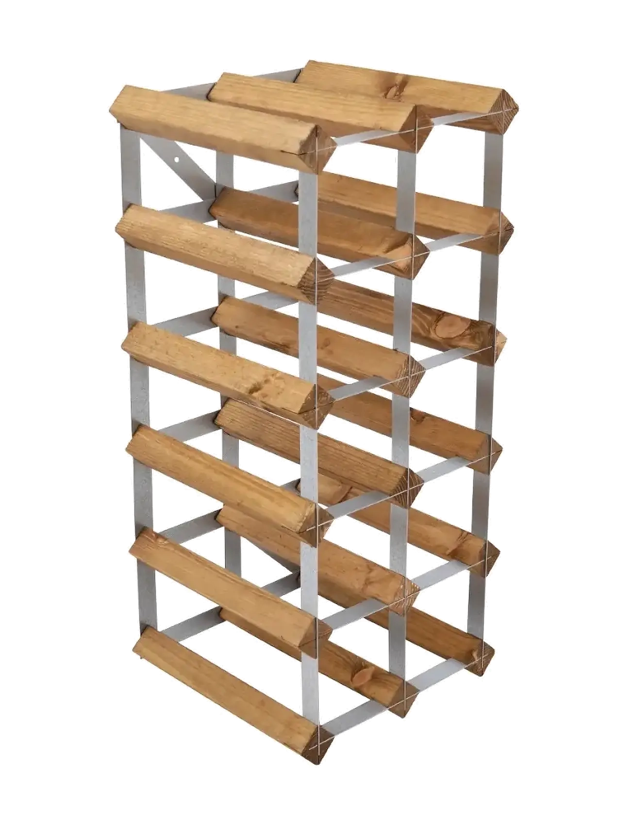 The Swedish Wine Rack Factory - 15 Bottle Self Assembly Kit Light Wood - shop by price - light wood - 2