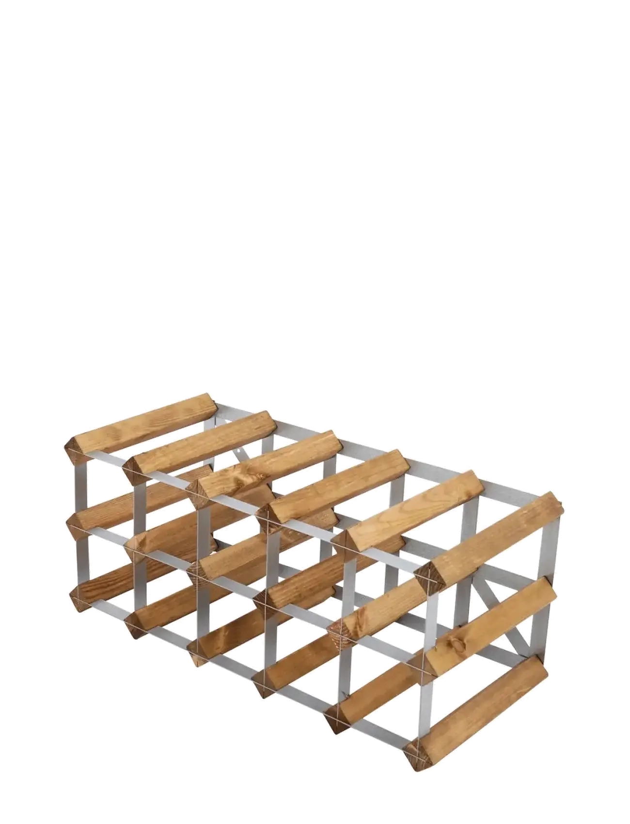 The Swedish Wine Rack Factory - 15 Bottle Self Assembly Kit Light Wood - hyllor - light wood - 2