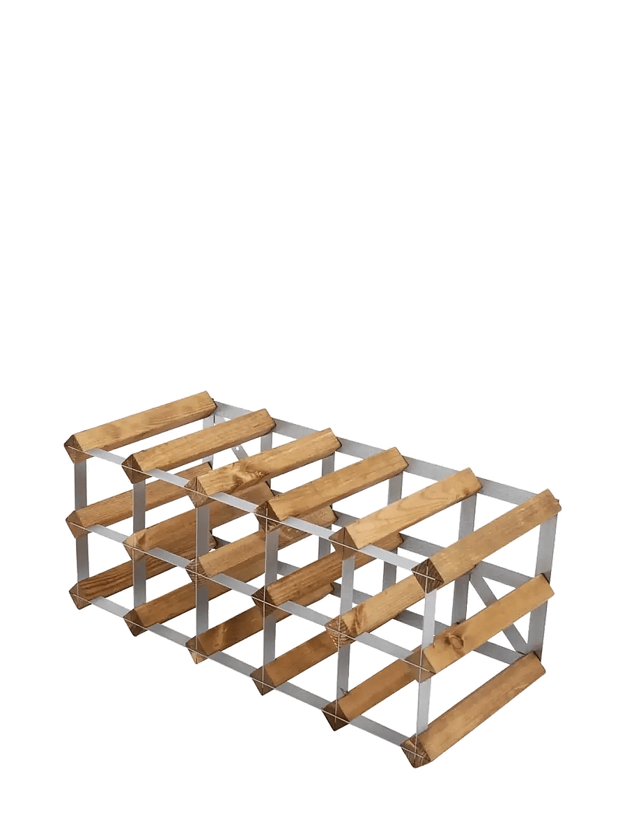 The Swedish Wine Rack Factory - 15 Bottle Self Assembly Kit Light Wood - osta hinna alusel - light wood - 2