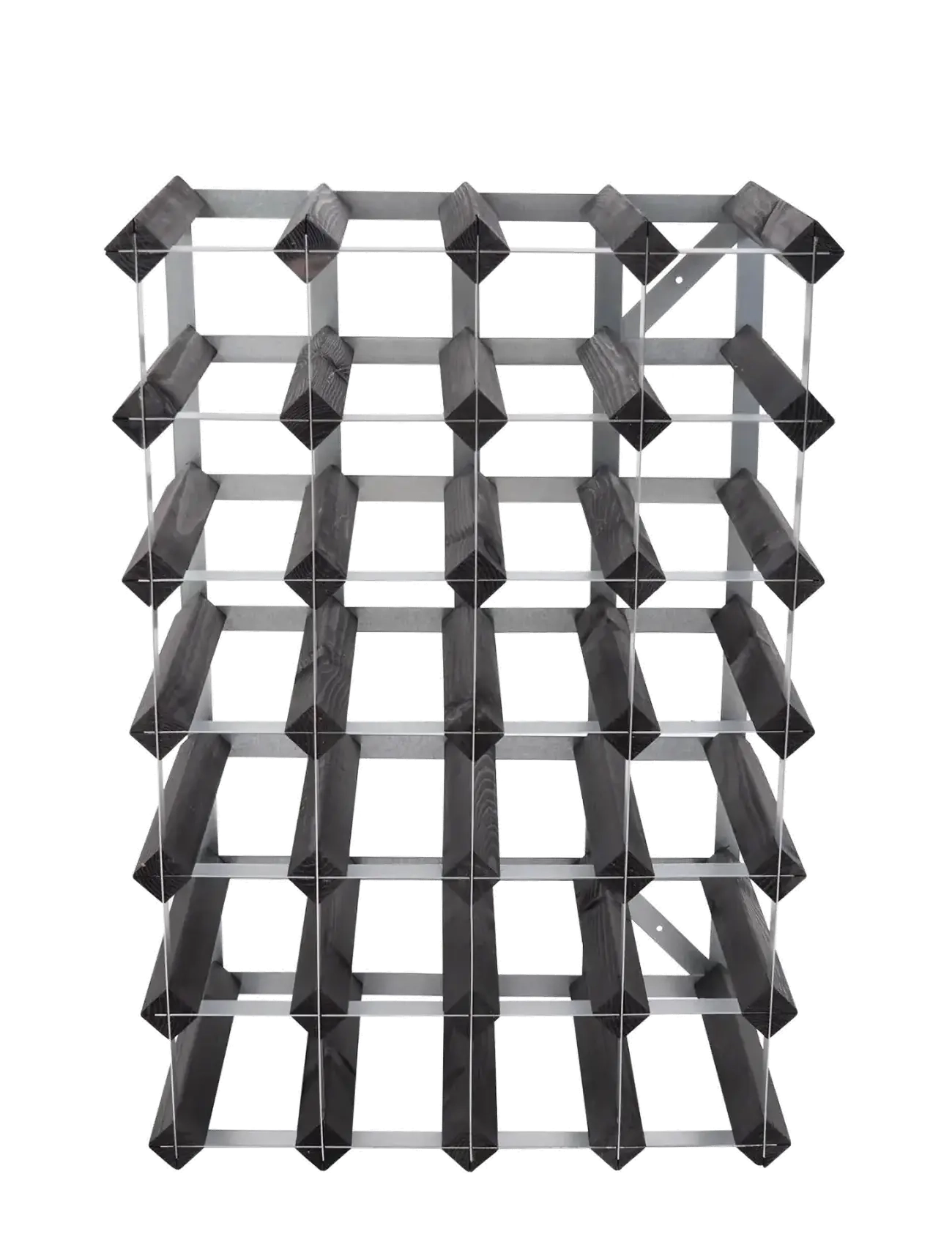 The Swedish Wine Rack Factory 30 Bottle Self Assembly Kit Black Ash - The Swedish Wine Rack Factory - BLACK ASH / black