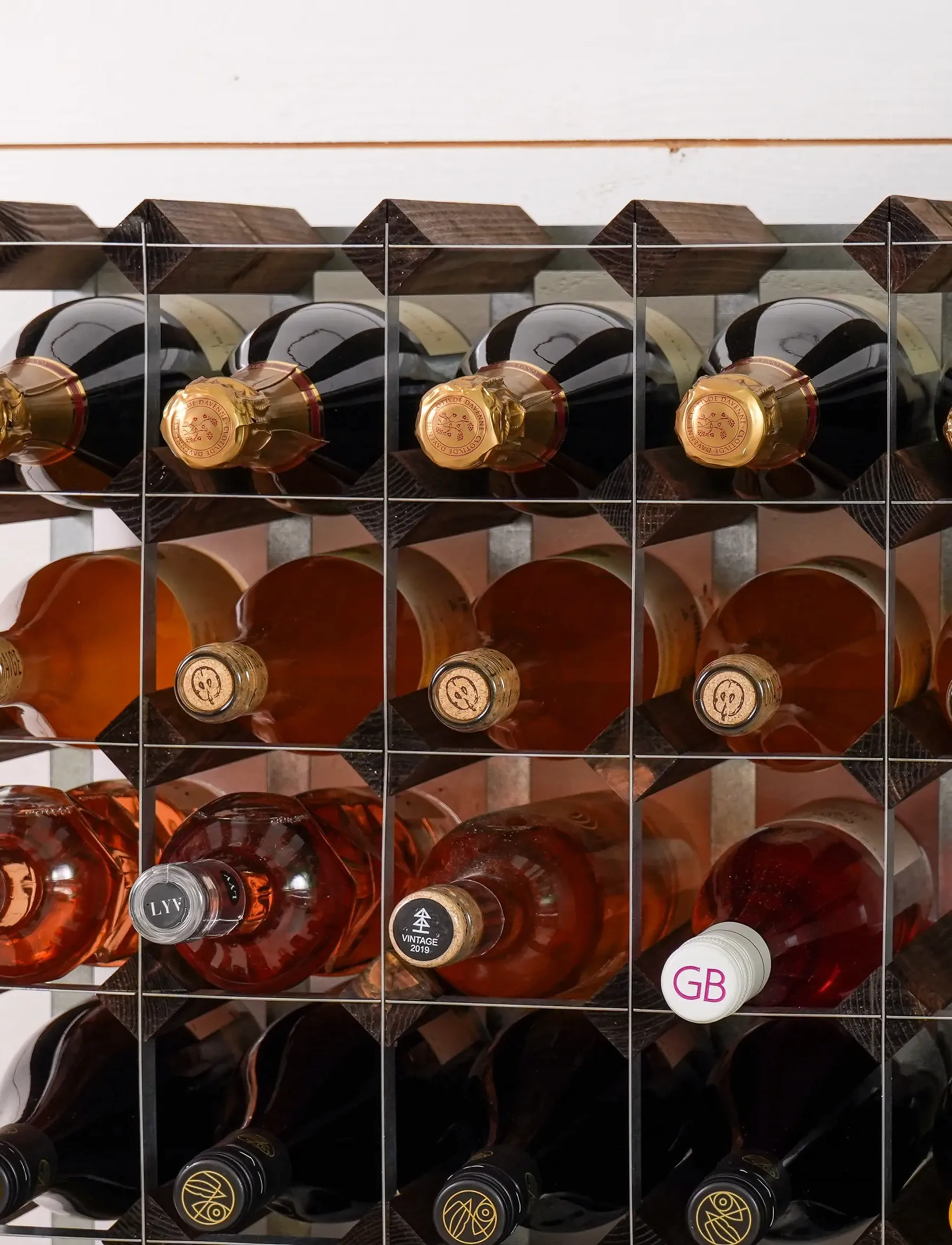 The Swedish Wine Rack Factory - 30 Bottle Self Assembly Kit Dark Wood - etagères et rangements - dark wood - 5