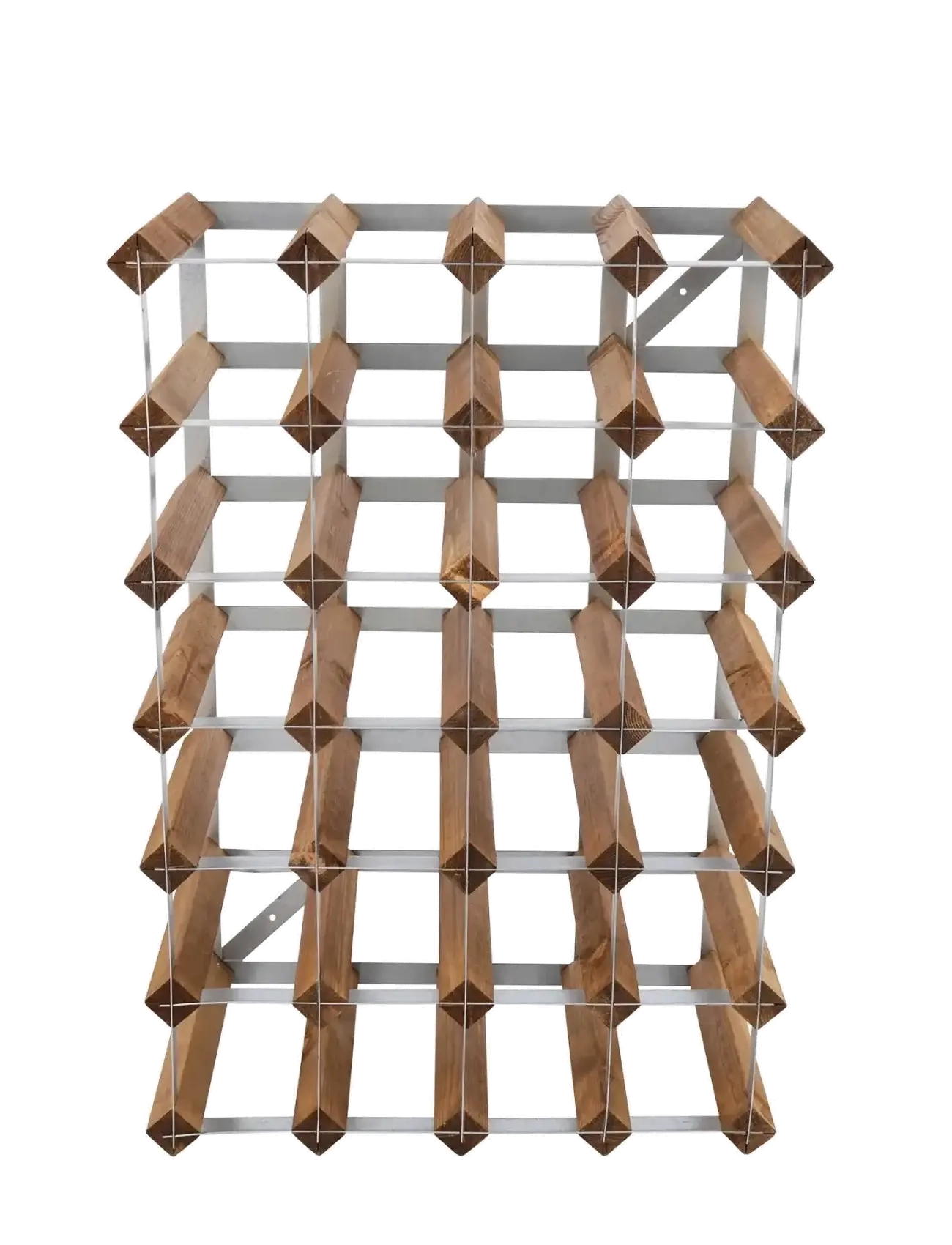 The Swedish Wine Rack Factory 30 Bottle Self Assembly Kit Light Wood - The Swedish Wine Rack Factory - LIGHT WOOD / multi