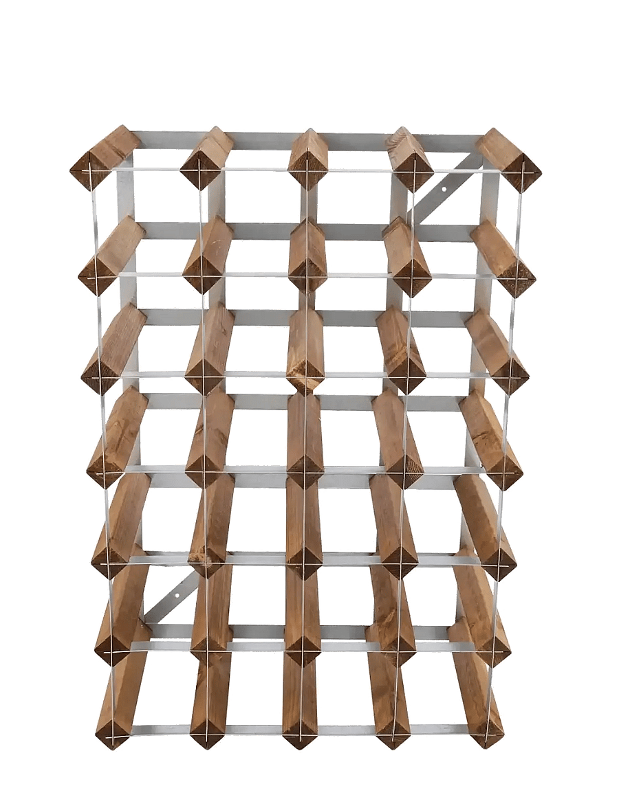 The Swedish Wine Rack Factory - 30 Bottle Self Assembly Kit Light Wood - regale und verwahrung - light wood - 1