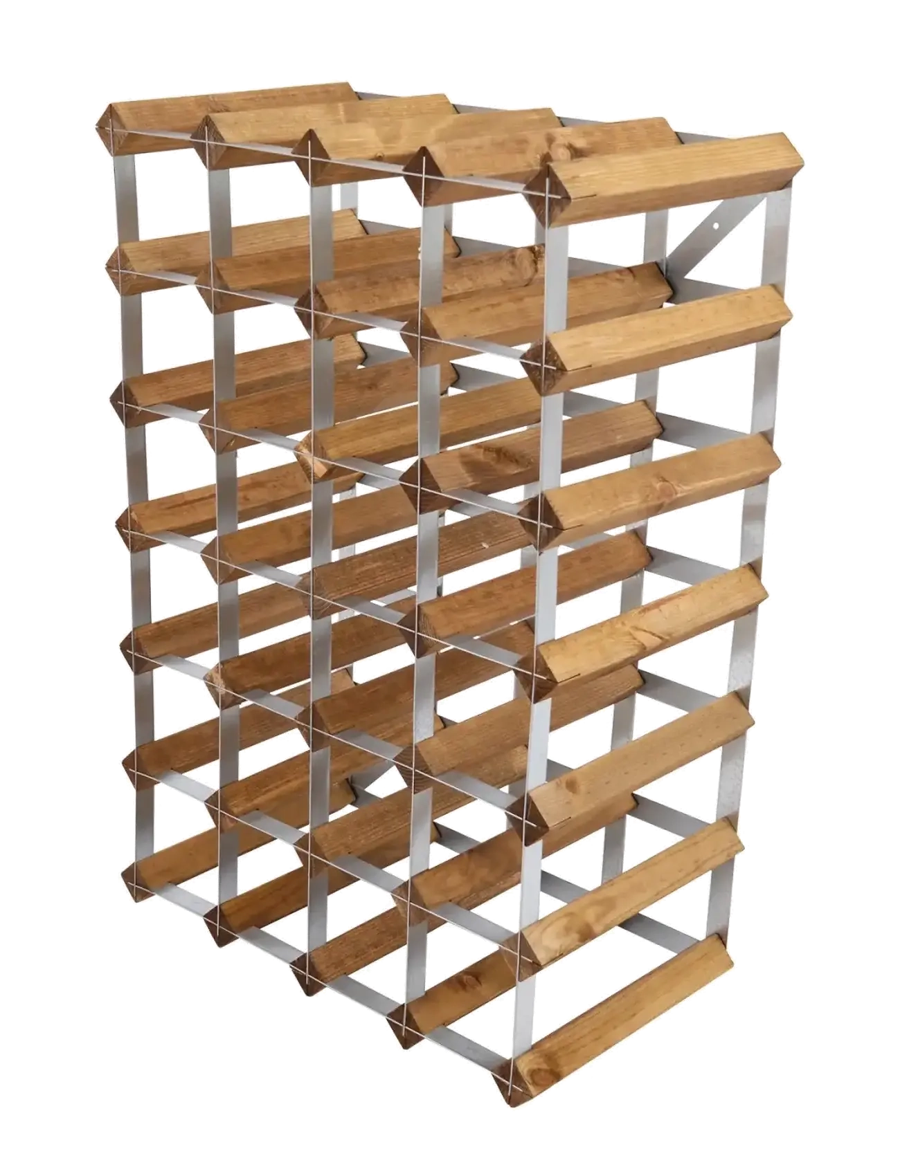 The Swedish Wine Rack Factory - 30 Bottle Self Assembly Kit Light Wood - hyllor - light wood - 2
