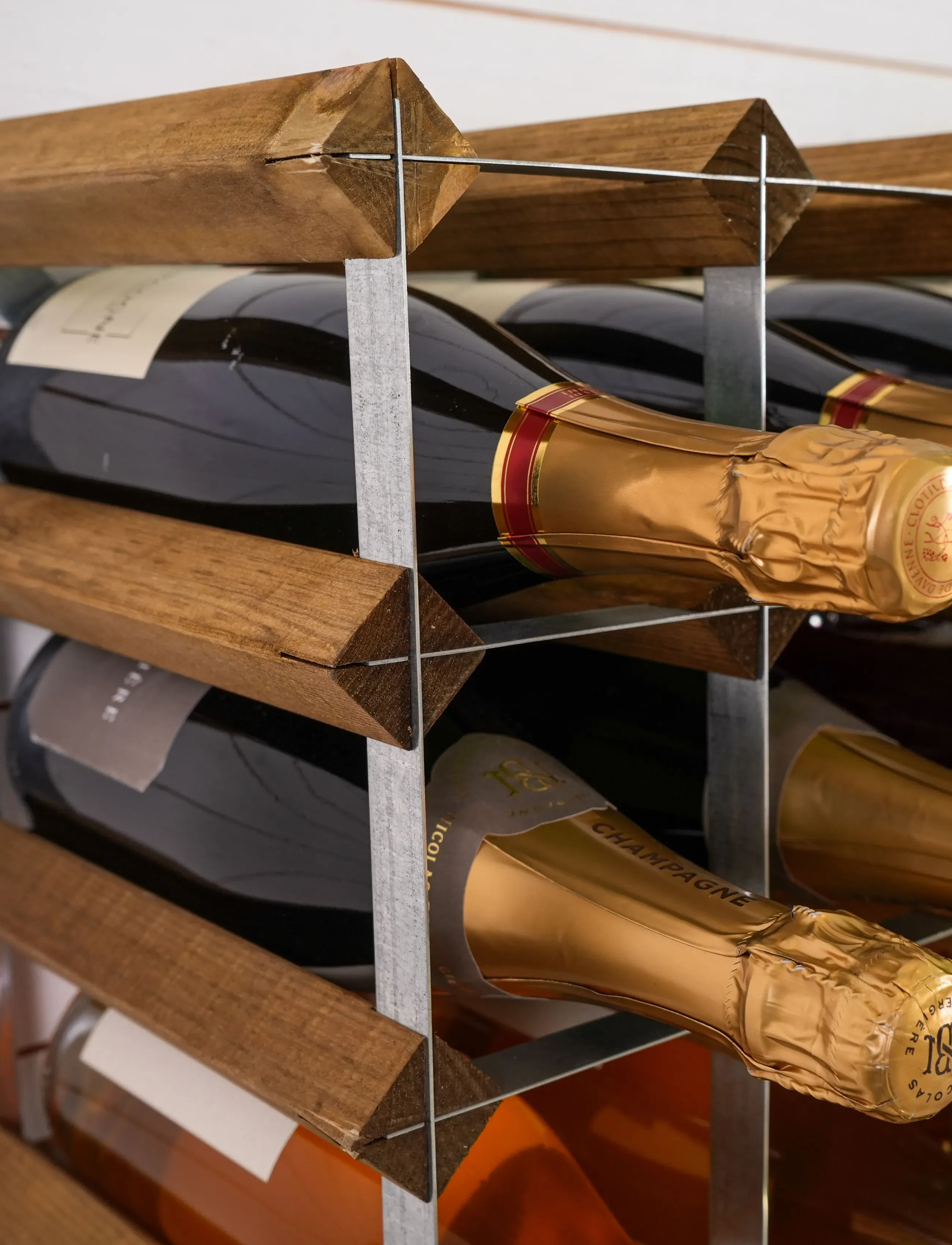 The Swedish Wine Rack Factory - 30 Bottle Self Assembly Kit Light Wood - hyllor - light wood - 5
