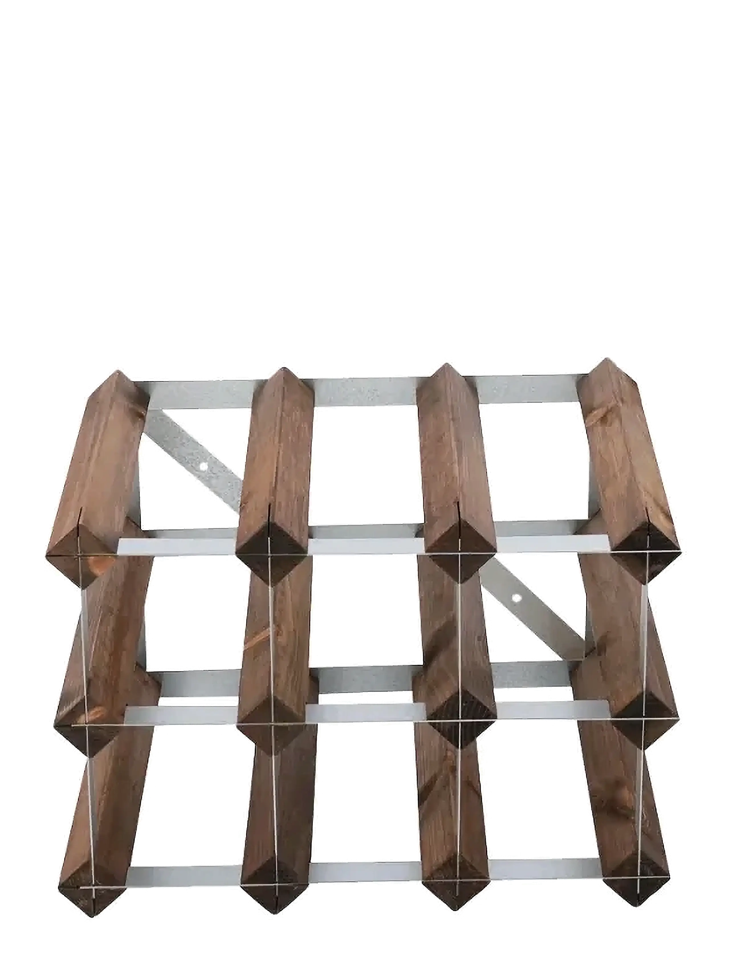 The Swedish Wine Rack Factory 9-Flaskes Vinreol, Samlet, Mørkt Træ, One Size, Multi/patterned, Møbler > Hylder, Unisex