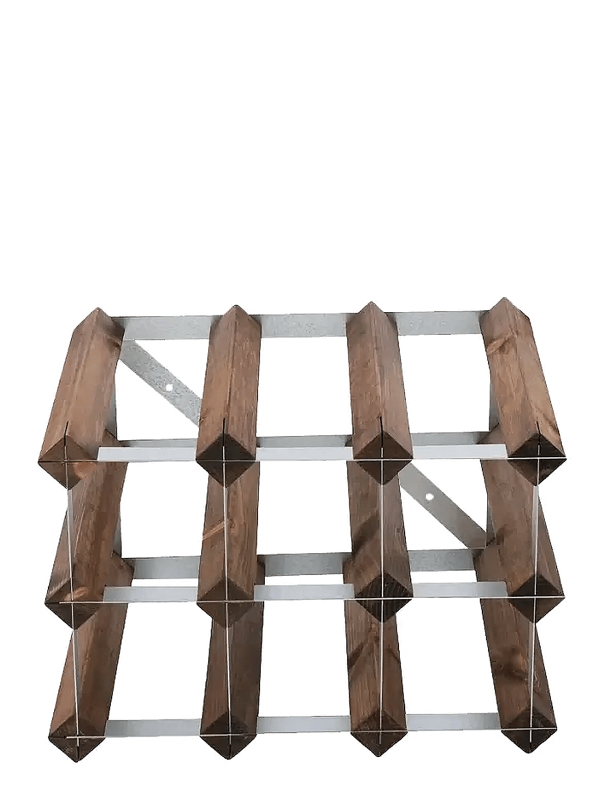 The Swedish Wine Rack Factory - 9 Bottle Winerack Assembled Dark Wood - regale und verwahrung - dark wood - 0