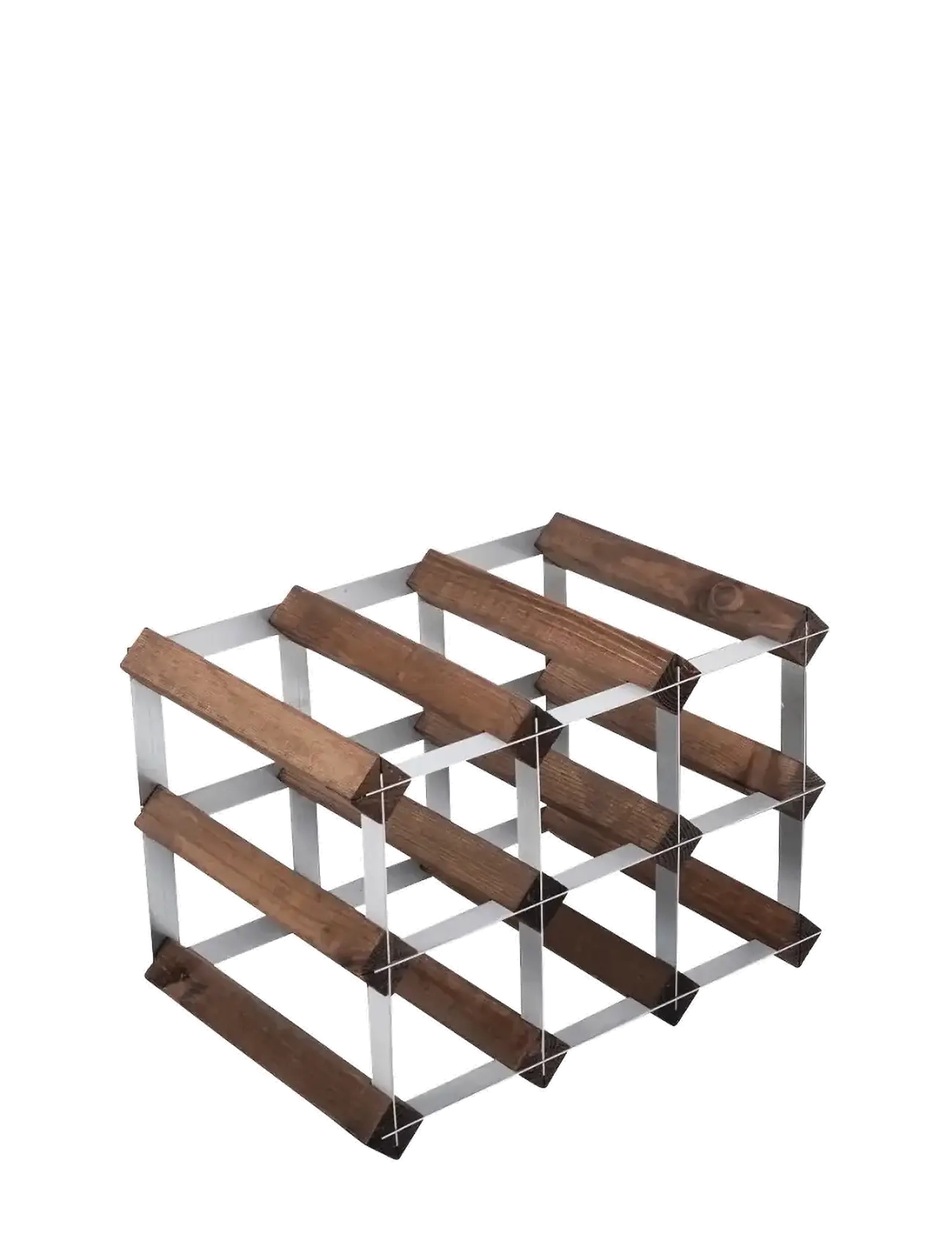 The Swedish Wine Rack Factory - 9 Bottle Winerack Assembled Dark Wood - hylder - dark wood - 1