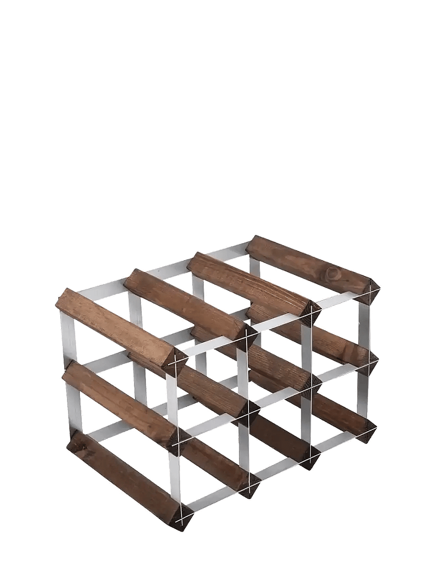 The Swedish Wine Rack Factory - 9 Bottle Winerack Assembled Dark Wood - regale und verwahrung - dark wood - 1