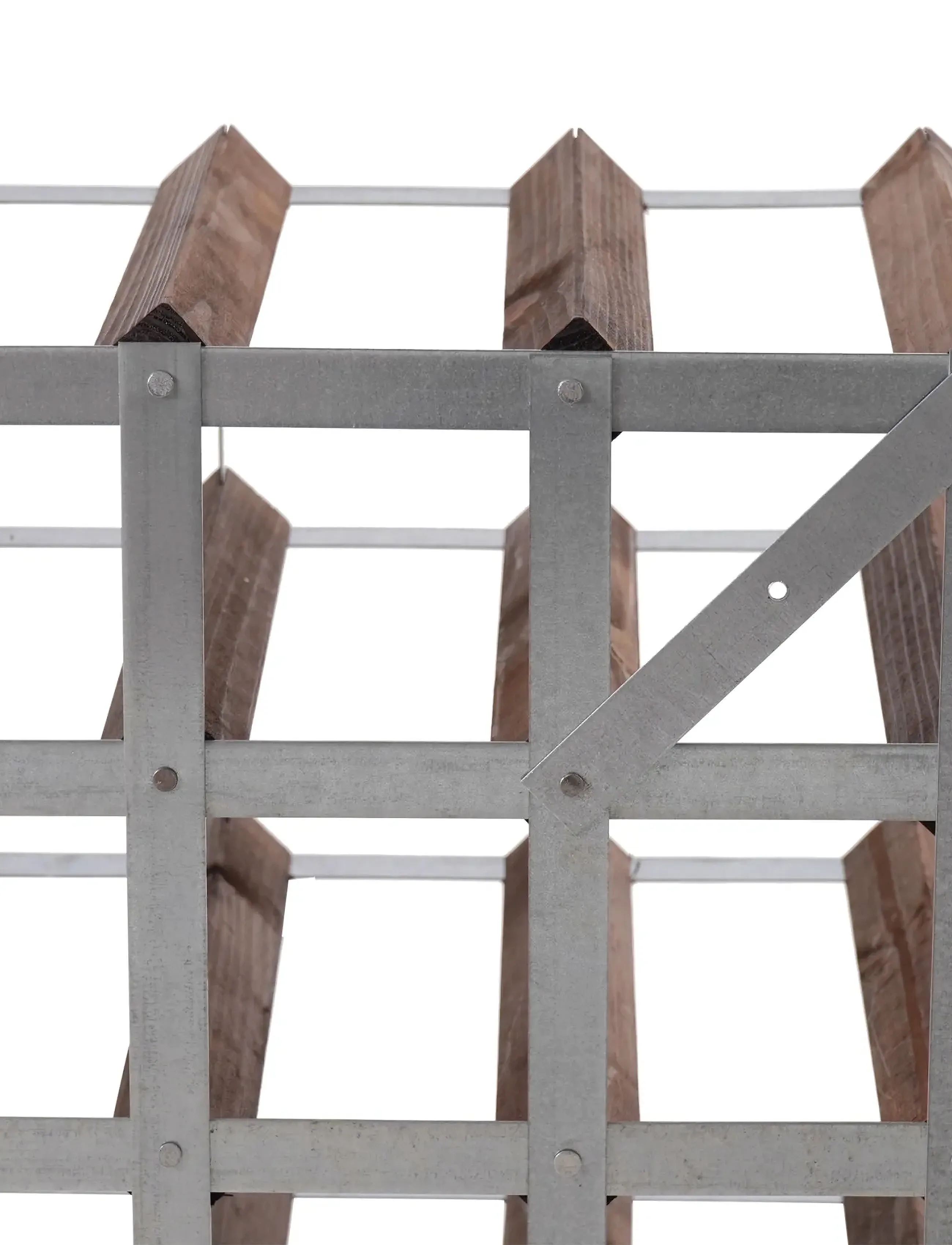 The Swedish Wine Rack Factory - 9 Bottle Winerack Assembled Dark Wood - hylder - dark wood - 2
