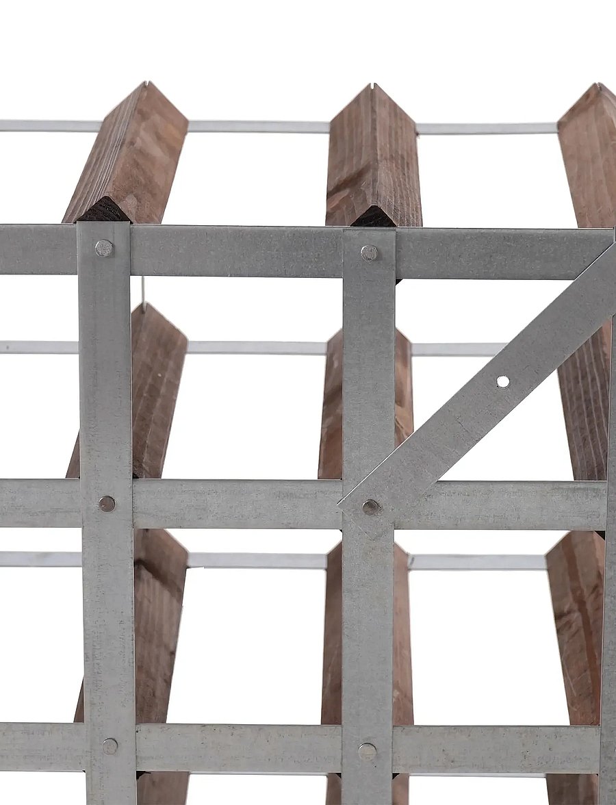 The Swedish Wine Rack Factory - 9 Bottle Winerack Assembled Dark Wood - regale und verwahrung - dark wood - 2