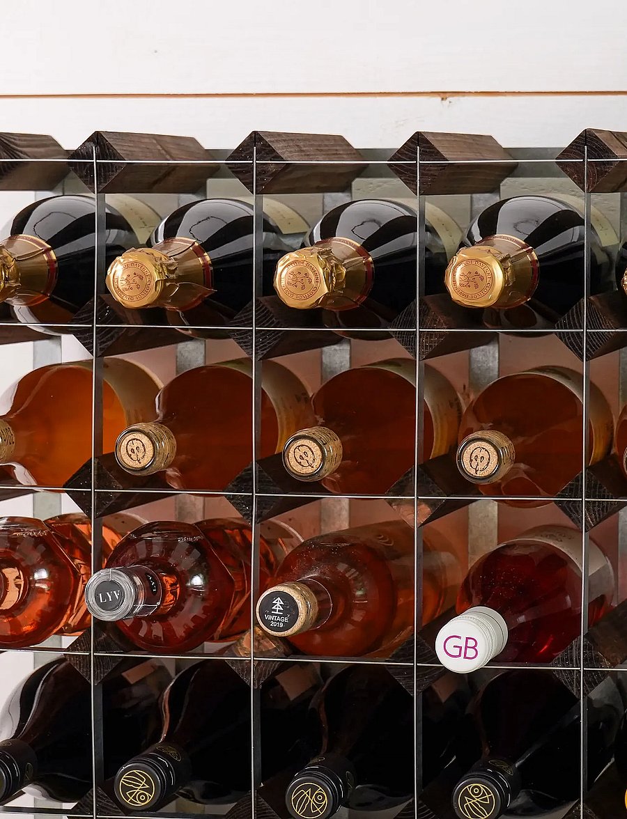 The Swedish Wine Rack Factory - 9 Bottle Winerack Assembled Dark Wood - regale und verwahrung - dark wood - 3