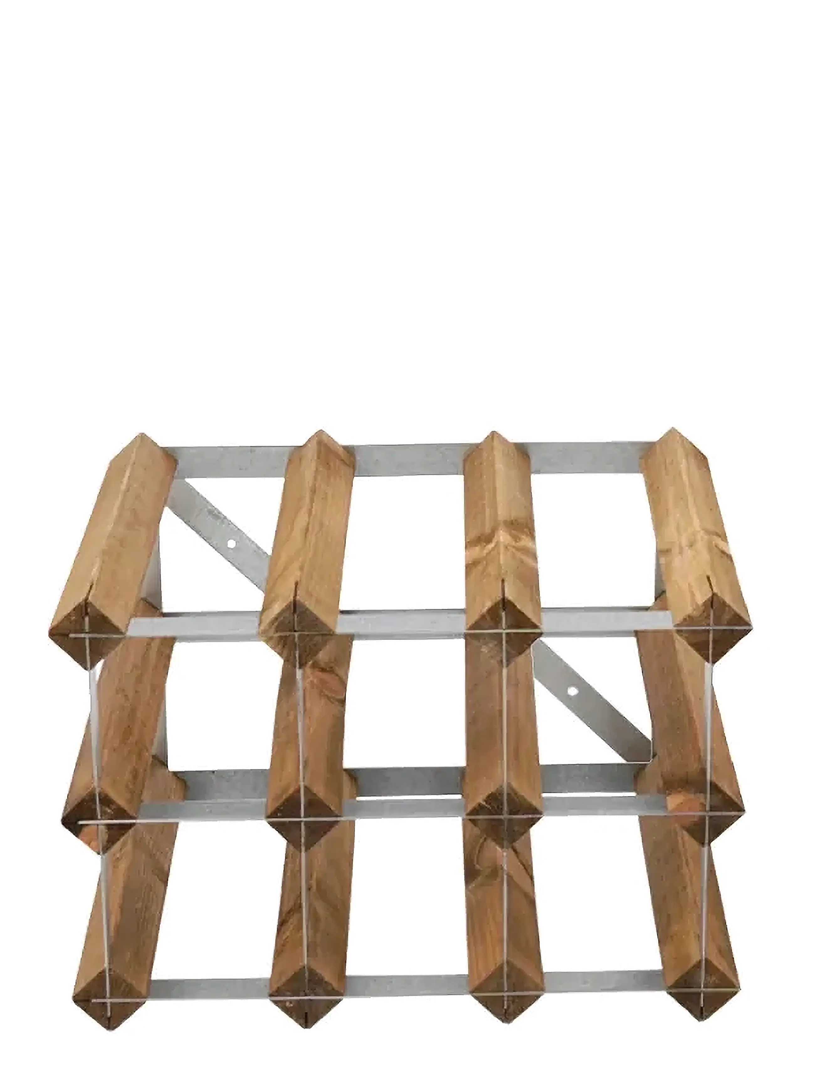 The Swedish Wine Rack Factory 9-Flasks Vinreol, Samlet, Lyst Træ, One Size, Furniture, Schwarz - Shelves, Homeware