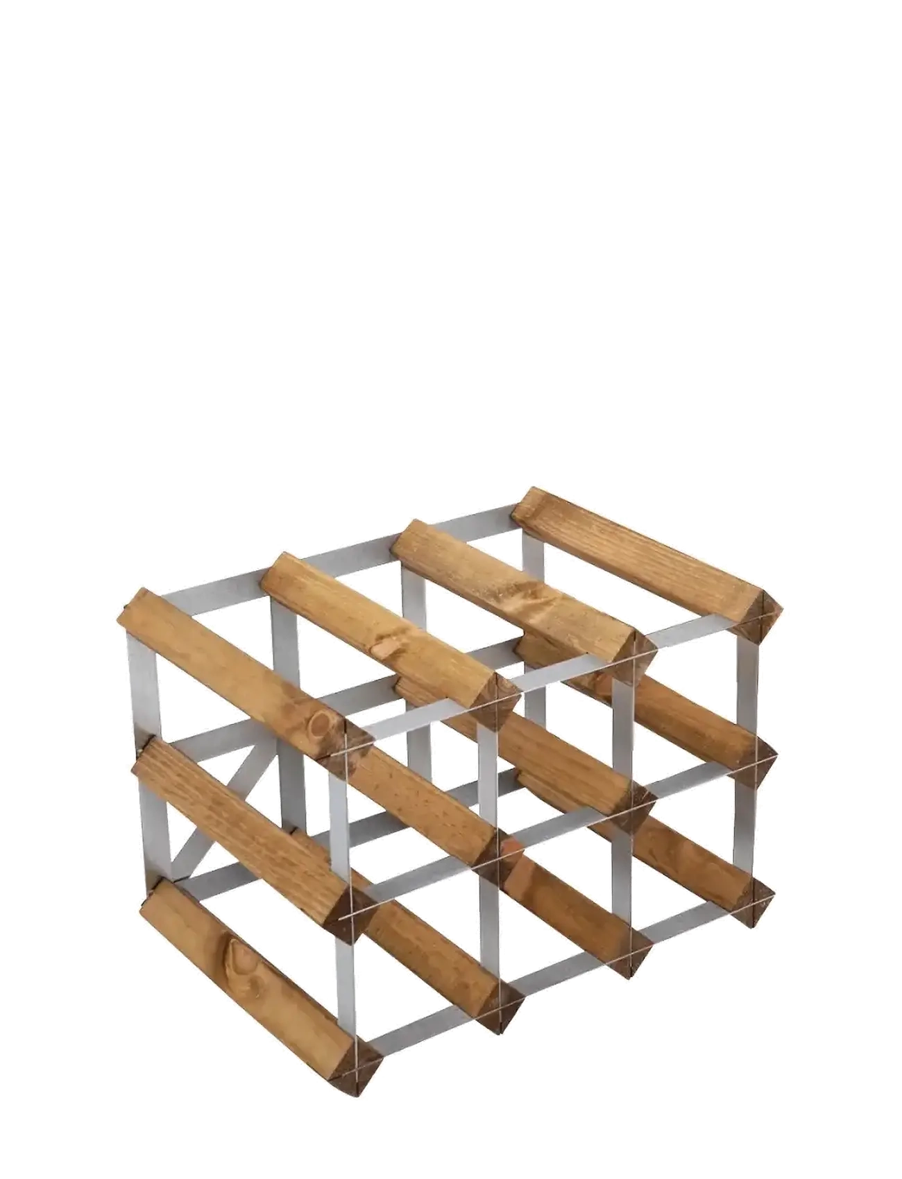 The Swedish Wine Rack Factory - 9 Bottle Winerack Assembled Light Wood - glabāšana un plaukti - light wood - 1
